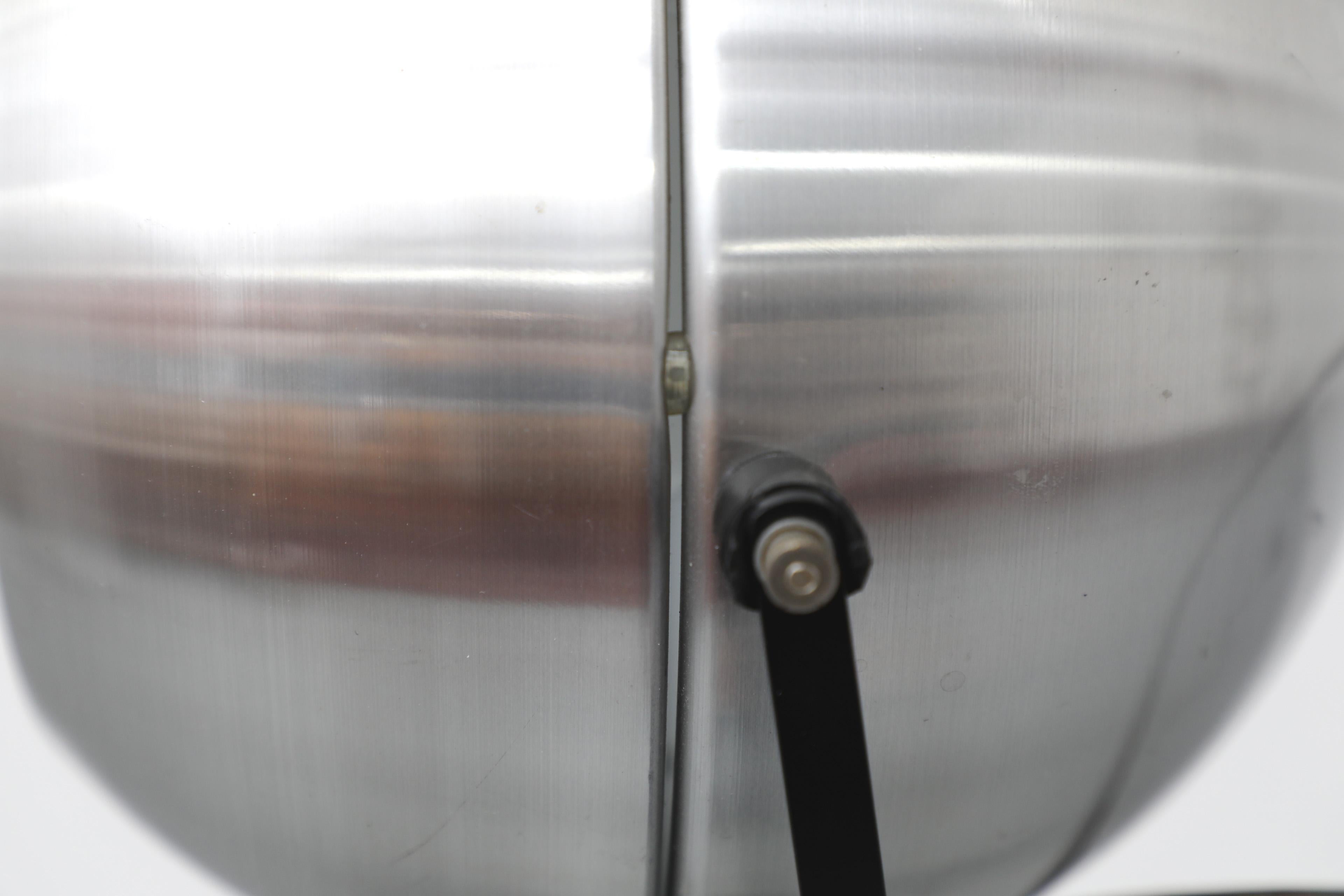 Lampe sur pied à globe extensible Dijkstra du milieu du siècle en chrome et noir en vente 7