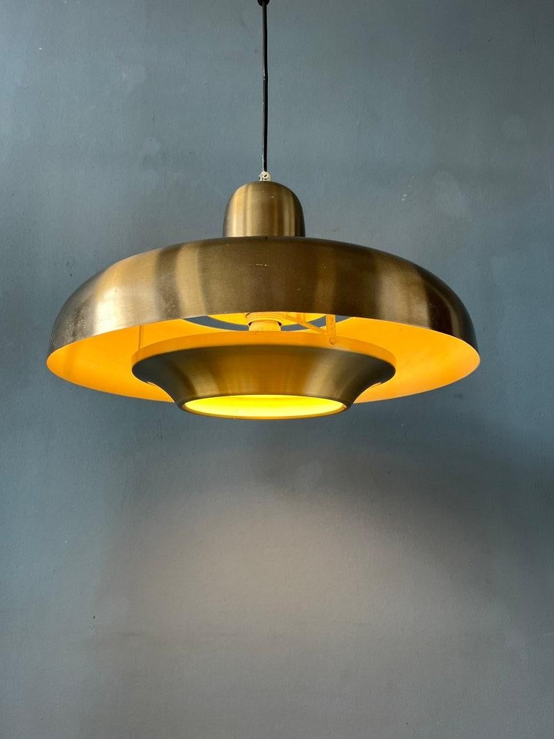 Plastic Mid Century Dijkstra UFO Hanging Lamp, 1970s