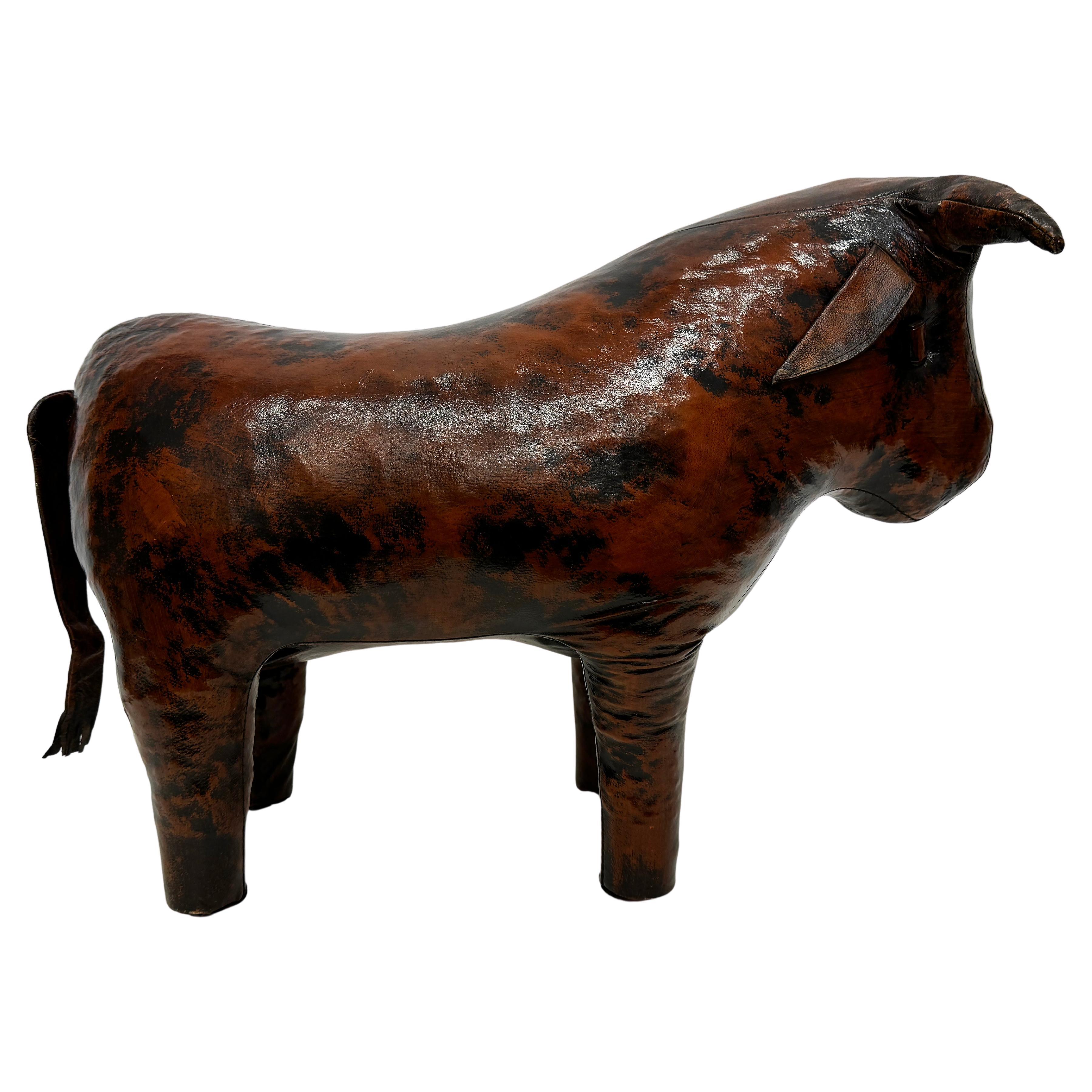  Mid-century Dimitri Omersa for Valenti Home Bull Ottoman For Sale