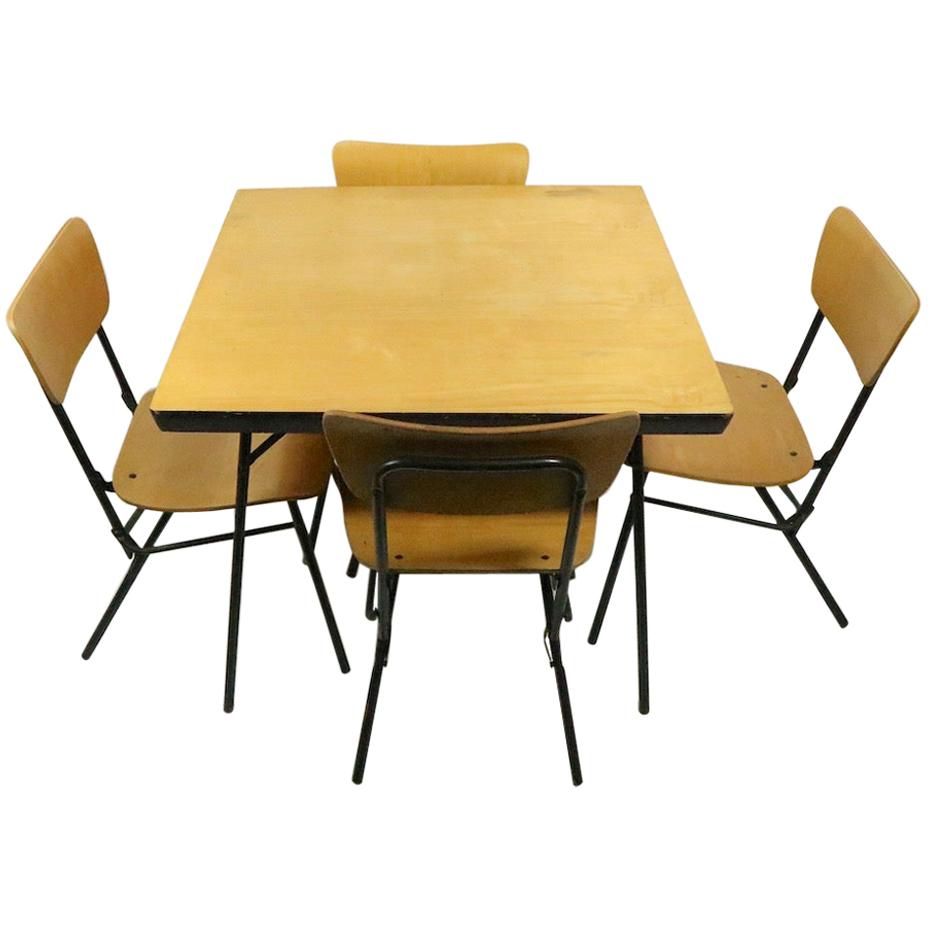 Mid Century Dinette Kartentisch Set von Cavalier im Angebot