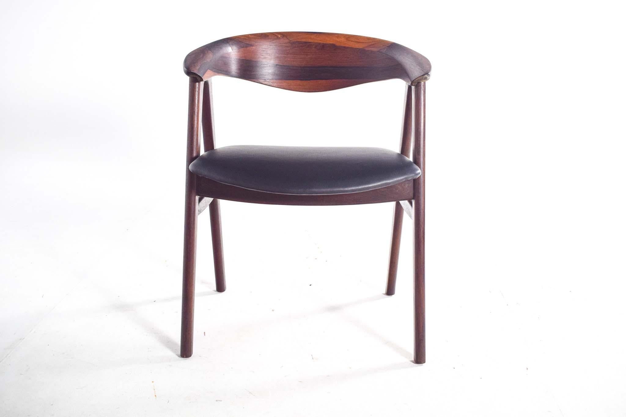 Mid-Century Dining Chair by Erik Kirkegaard for Høng Stolefabrik, Model 52  4