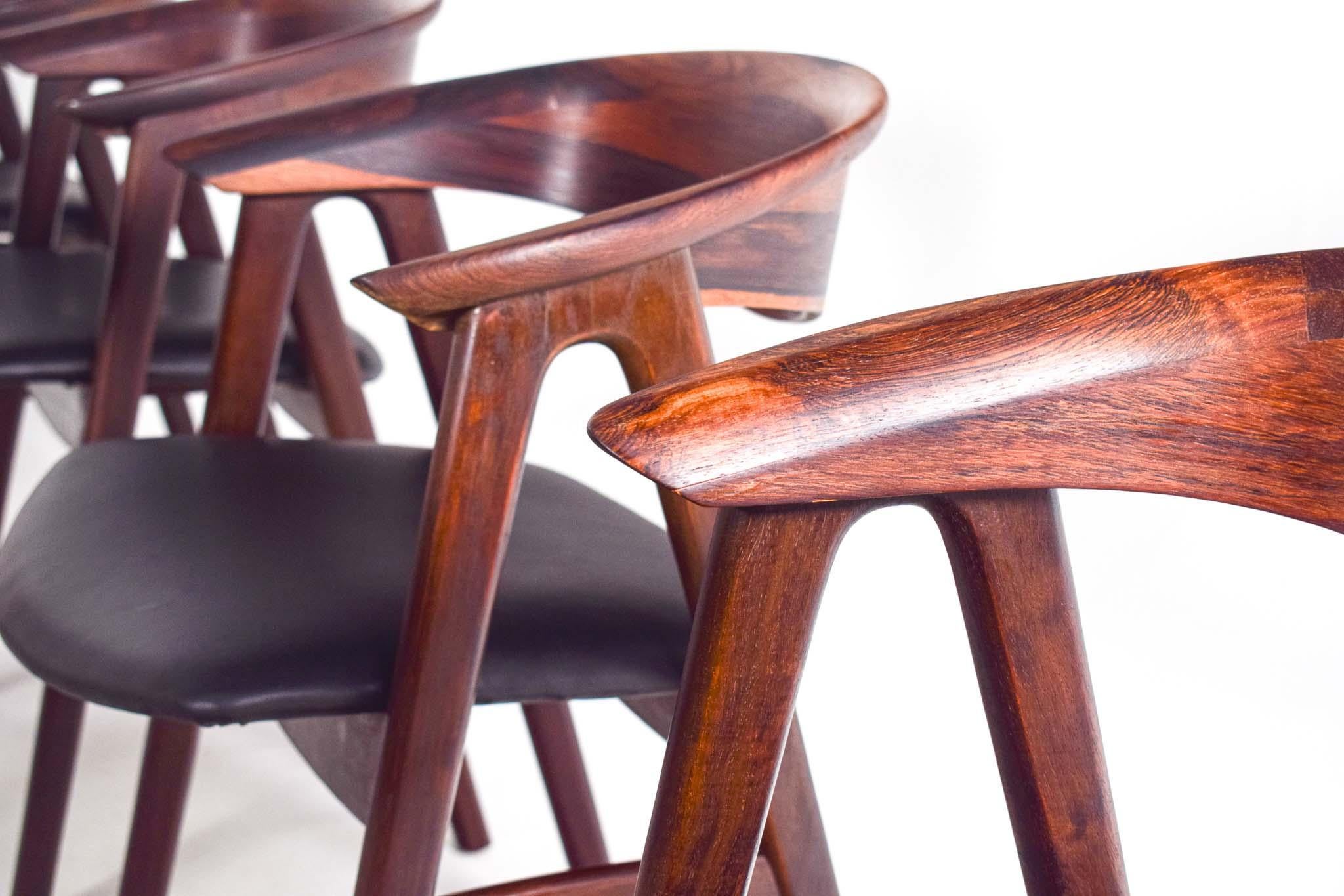 Mid-20th Century Mid-Century Dining Chair by Erik Kirkegaard for Høng Stolefabrik, Model 52 