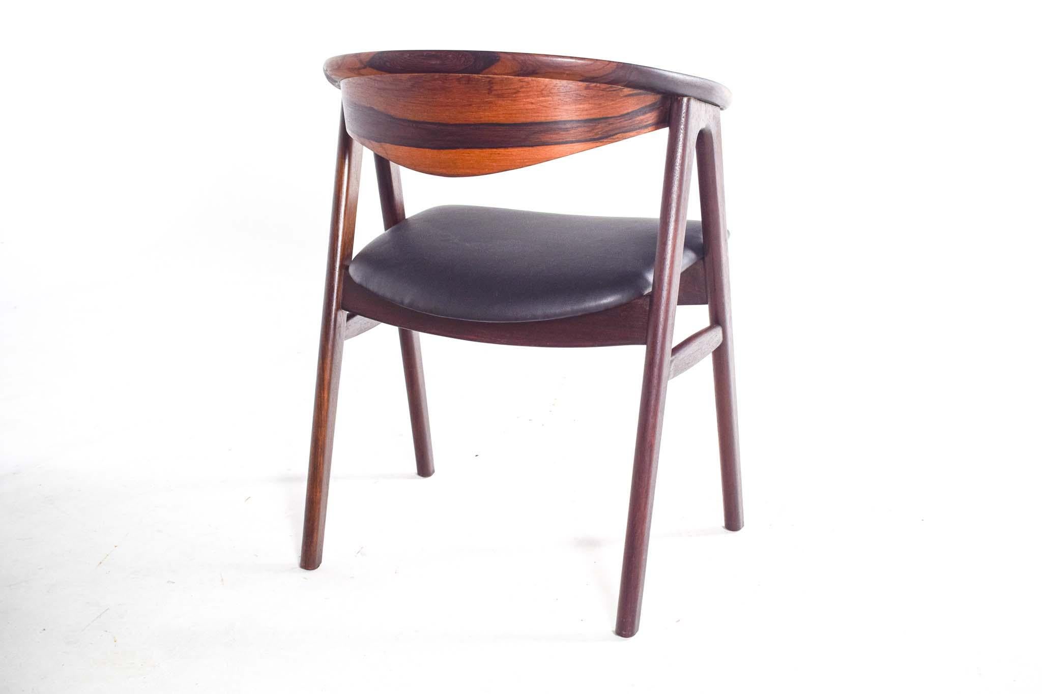 Mid-Century Dining Chair by Erik Kirkegaard for Høng Stolefabrik, Model 52  2