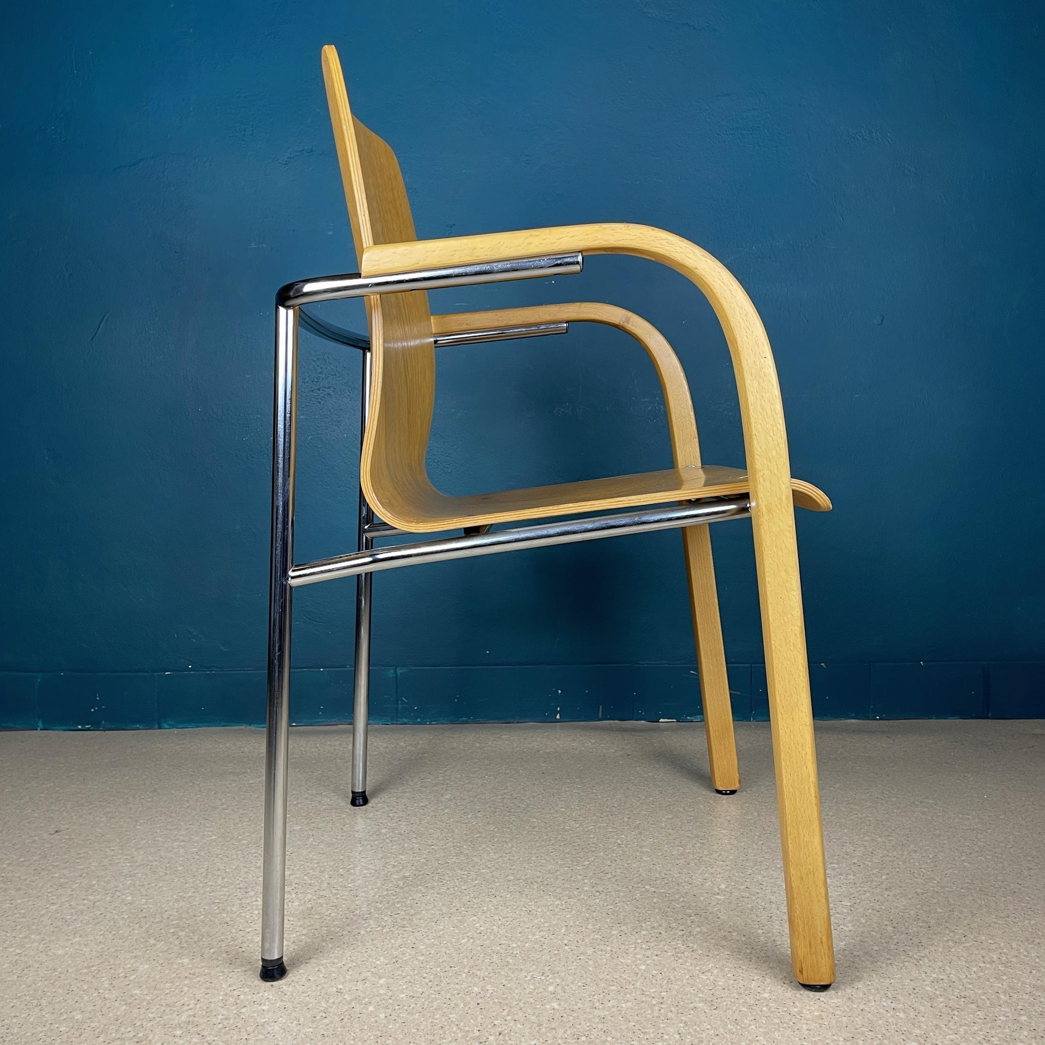 Mid-Century Modern Mid-Century Dining Chair by Stol Kamnik from Yugoslavia, 1980s For Sale