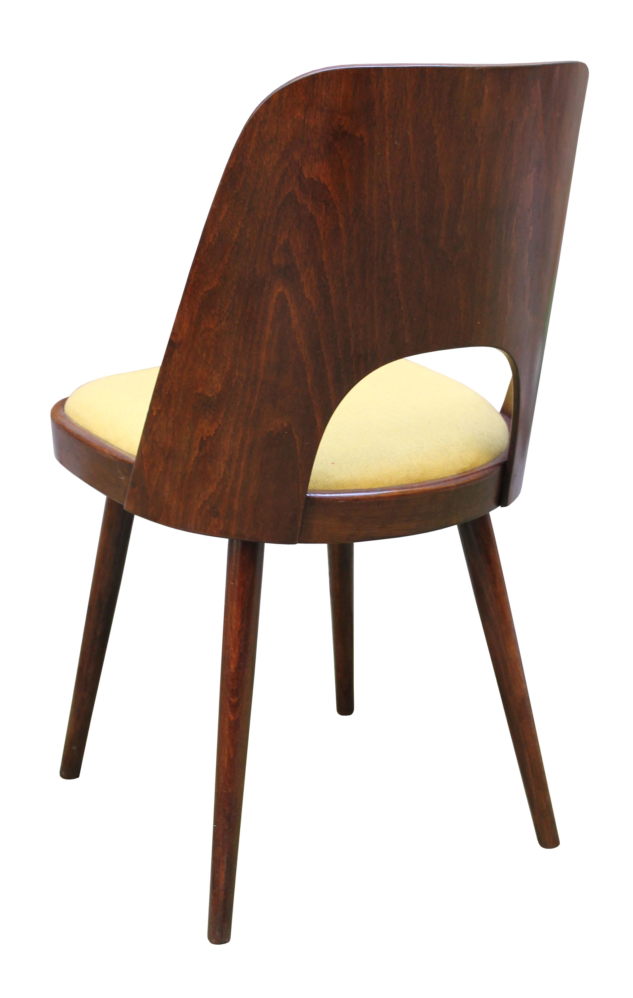 Czech Mid Century Dining chair n.515 by Oswald Haerdtl for TON Company For Sale