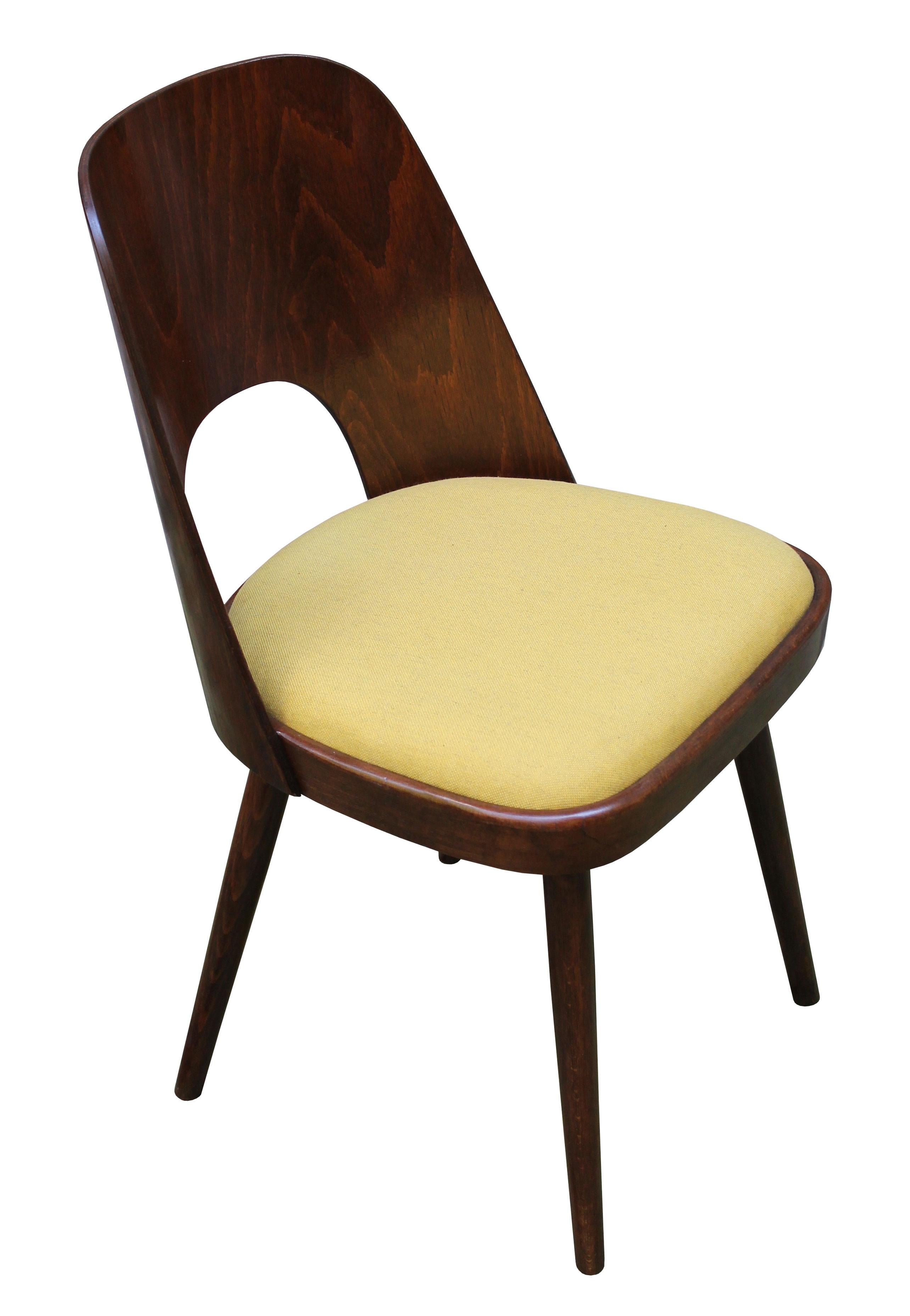 Mid Century Dining chair n.515 by Oswald Haerdtl for TON Company In Good Condition For Sale In Brno, CZ