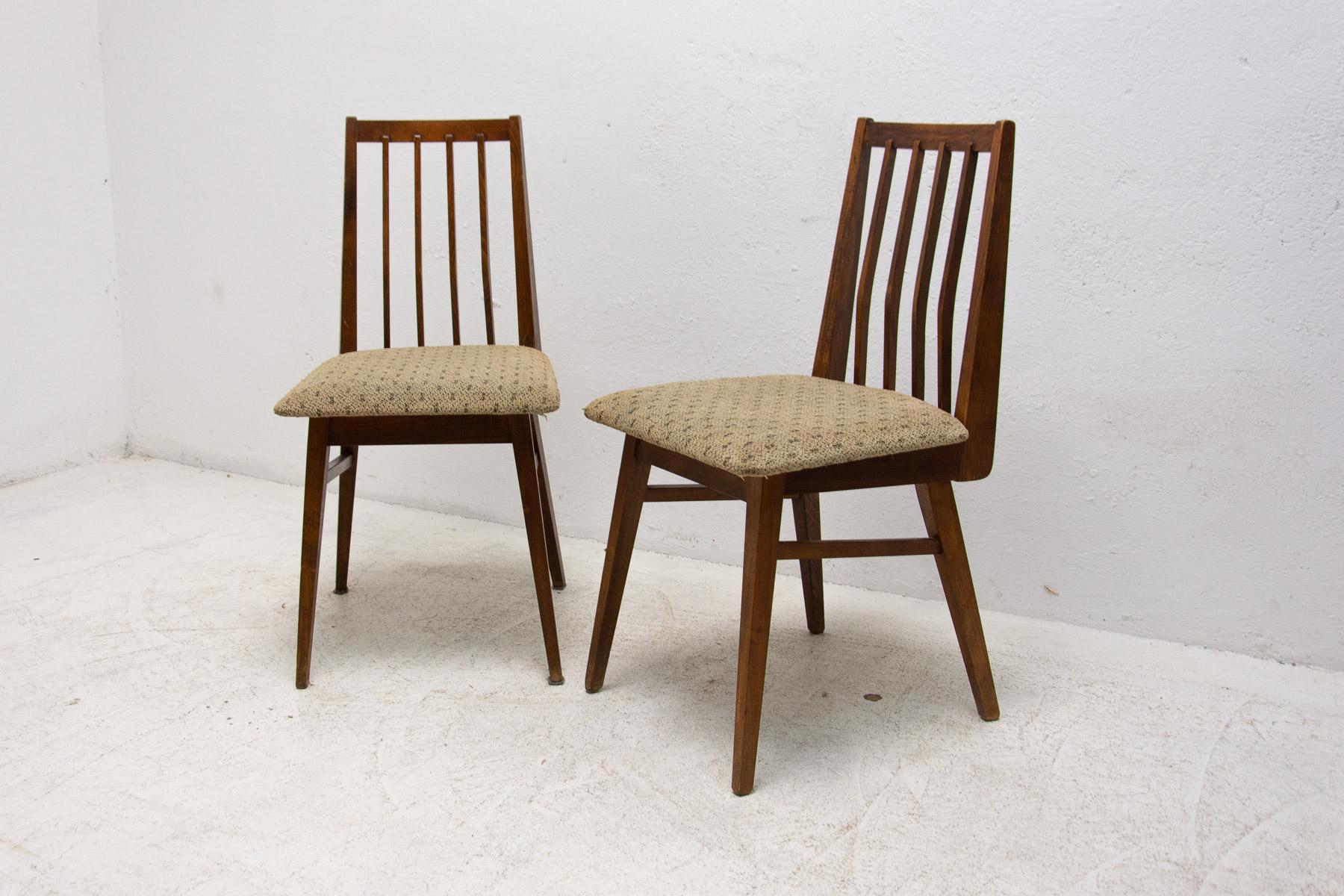 Mid century Dining Chairs, 1960s, Set of 2 In Good Condition For Sale In Prague 8, CZ