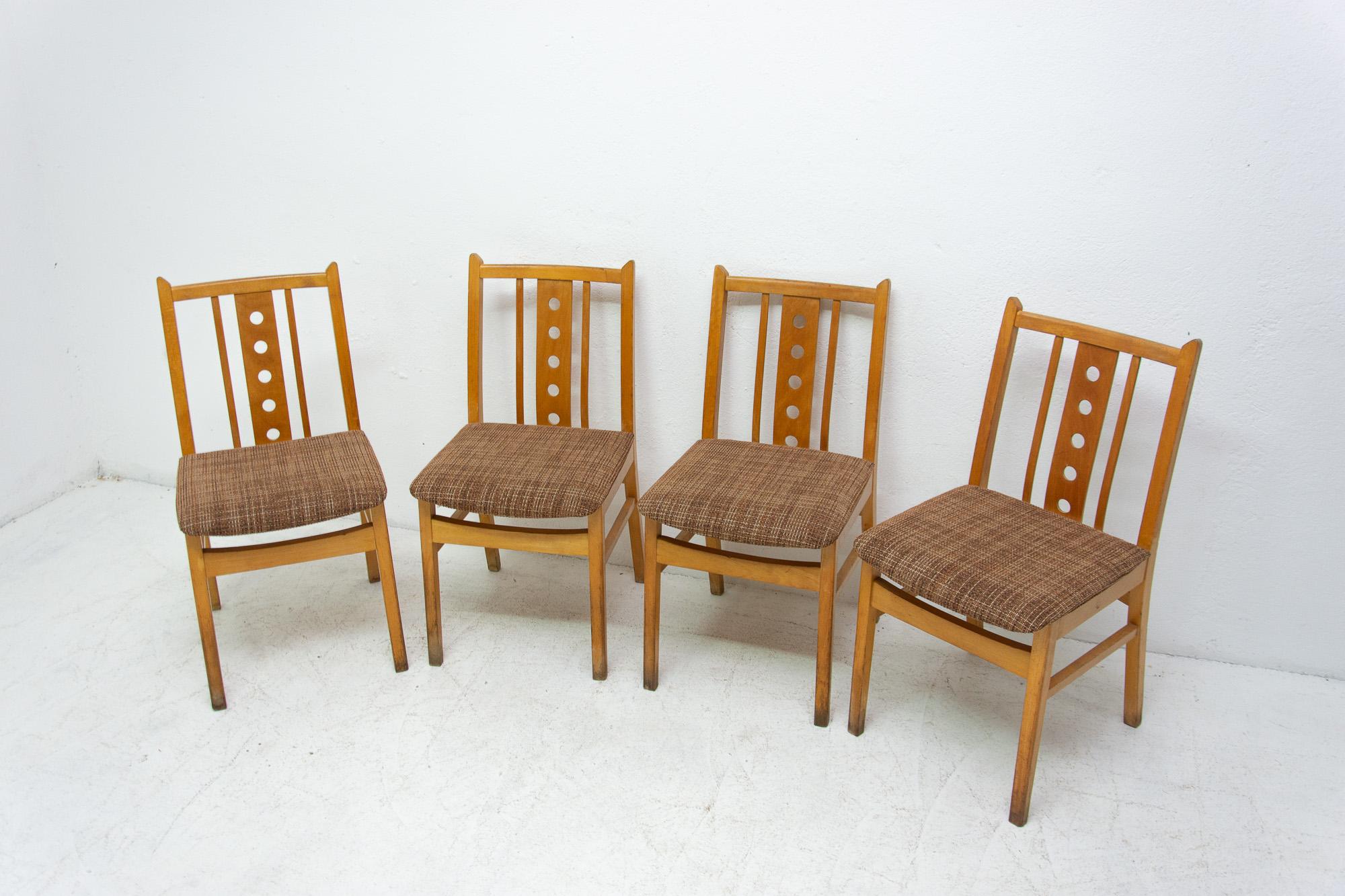 Esszimmerstühle aus der Mitte des Jahrhunderts, 1960er Jahre, 4er-Set im Angebot 8