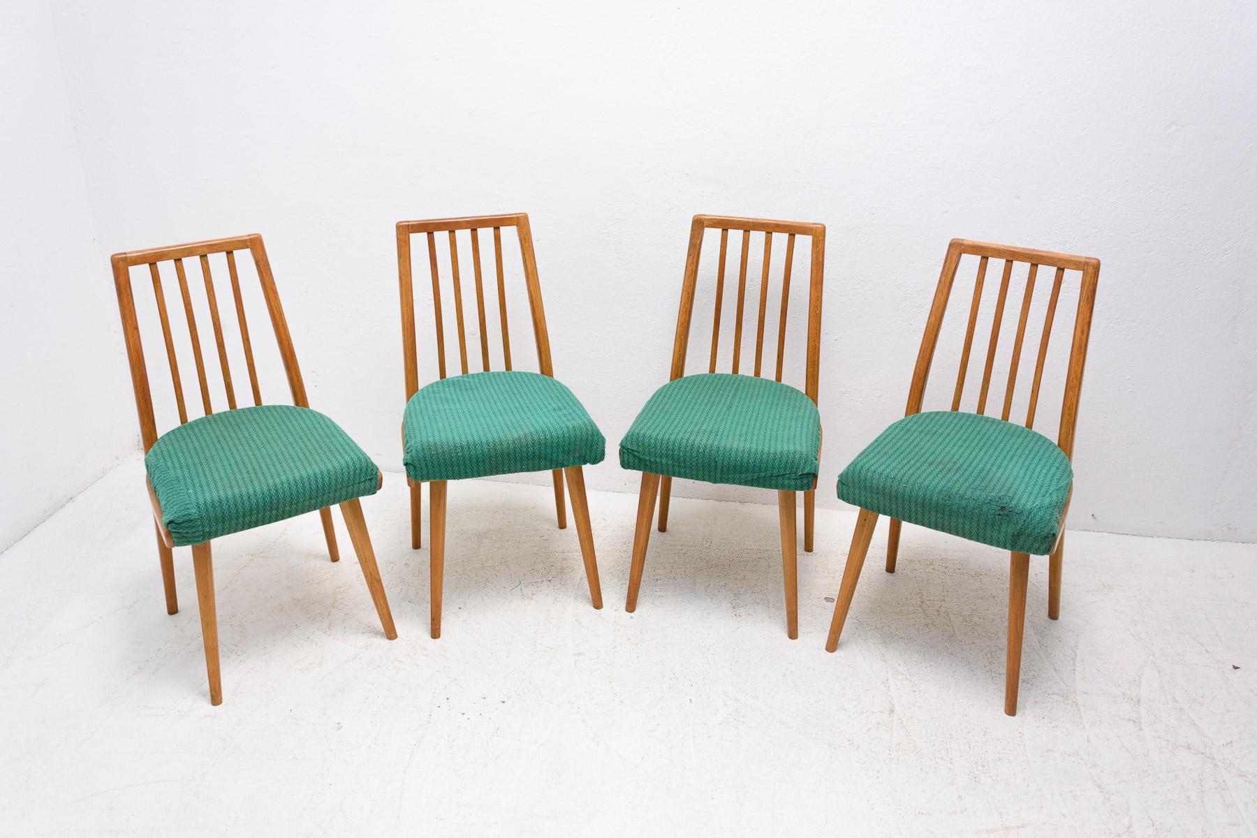 Scandinavian Modern Mid Century Dining Chairs, 1960s, Set of 4