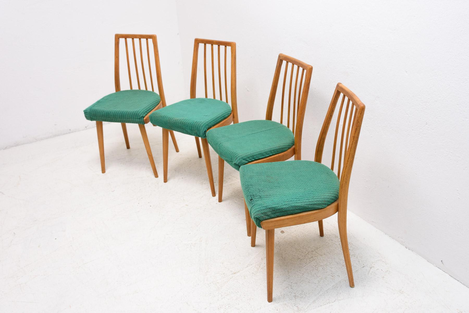 Mid Century Dining Chairs, 1960s, Set of 4 In Good Condition In Prague 8, CZ