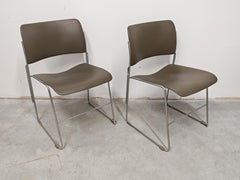 Chaises de salle à manger du milieu du siècle 40/4 par David Rowland pour GF Furniture, USA années 1960