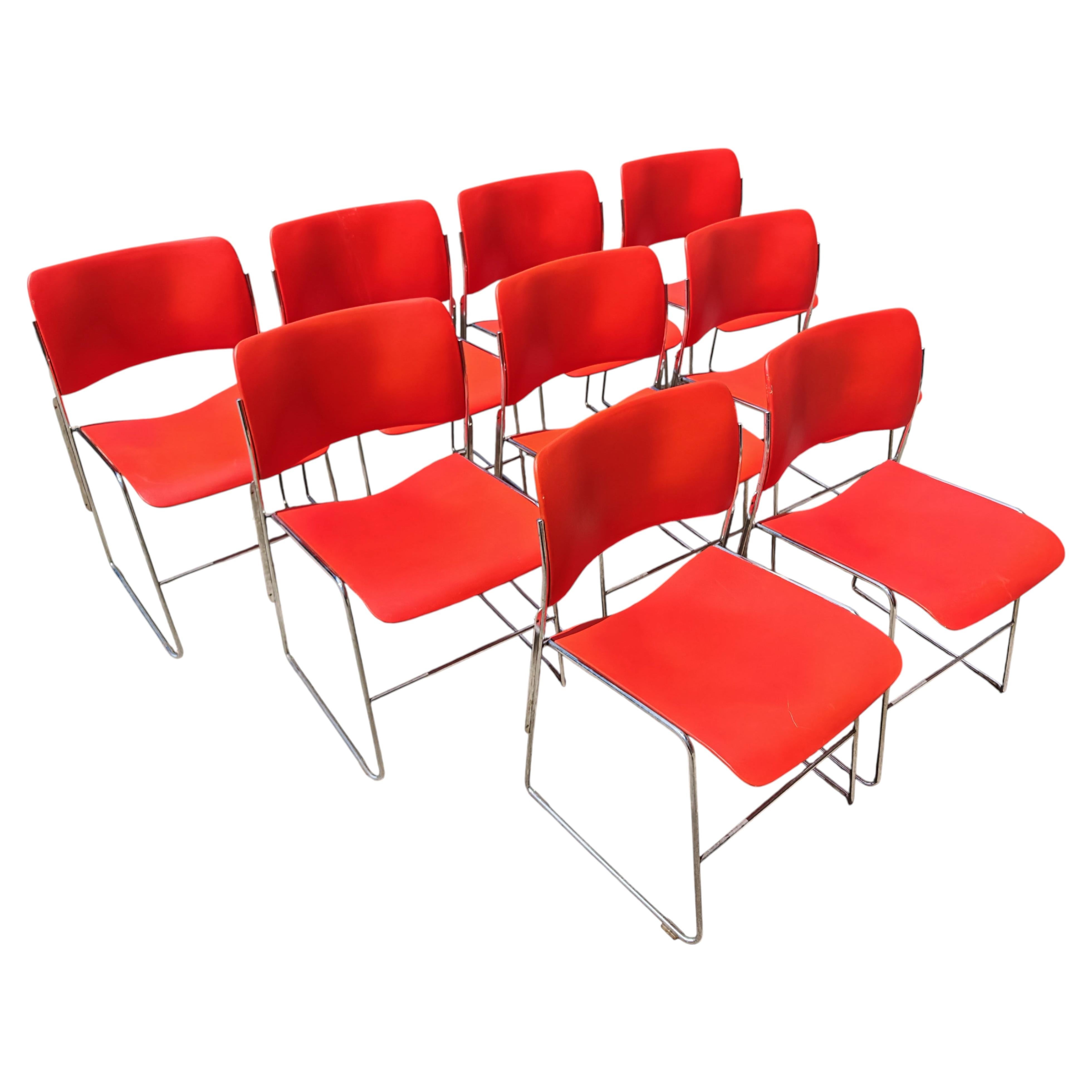 Mid Century Dining Chairs 40/4 by David Rowland for GF Furniture, USA 1960s en vente