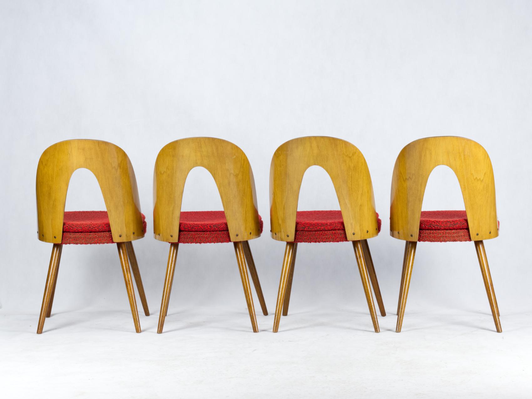 Tchèque Chaises de salle à manger du milieu du siècle par Antonín Šuman pour Tatra Nabytok Np, 1960s en vente