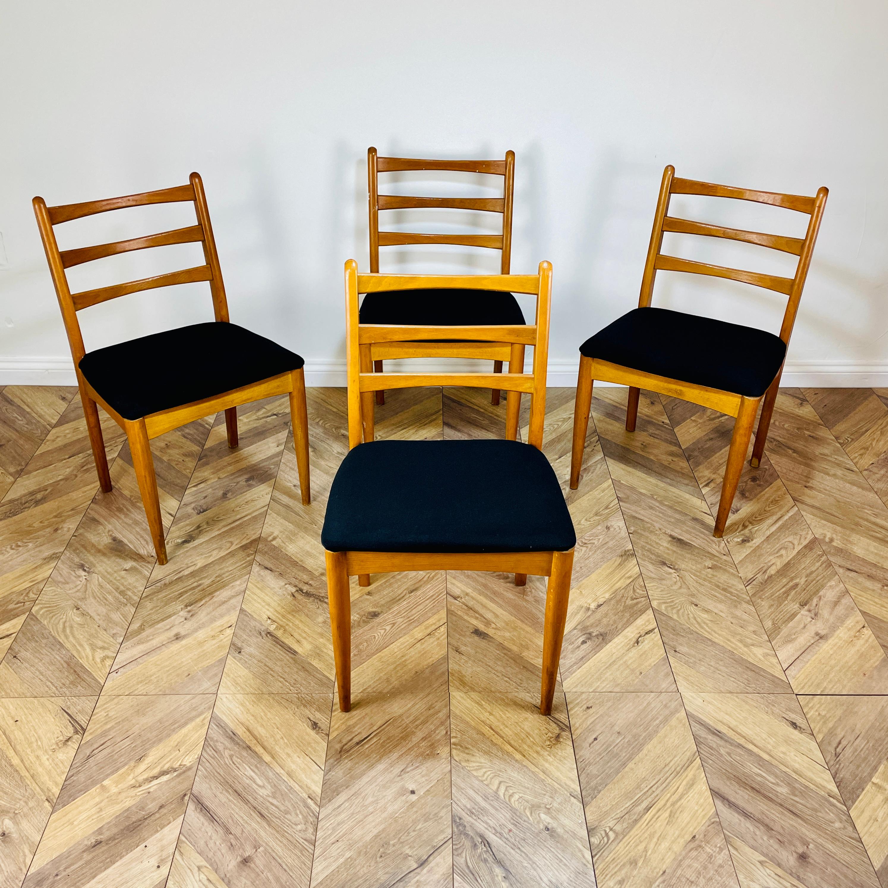 Midcentury Dining Chairs by Drevounia, Set of 4 3