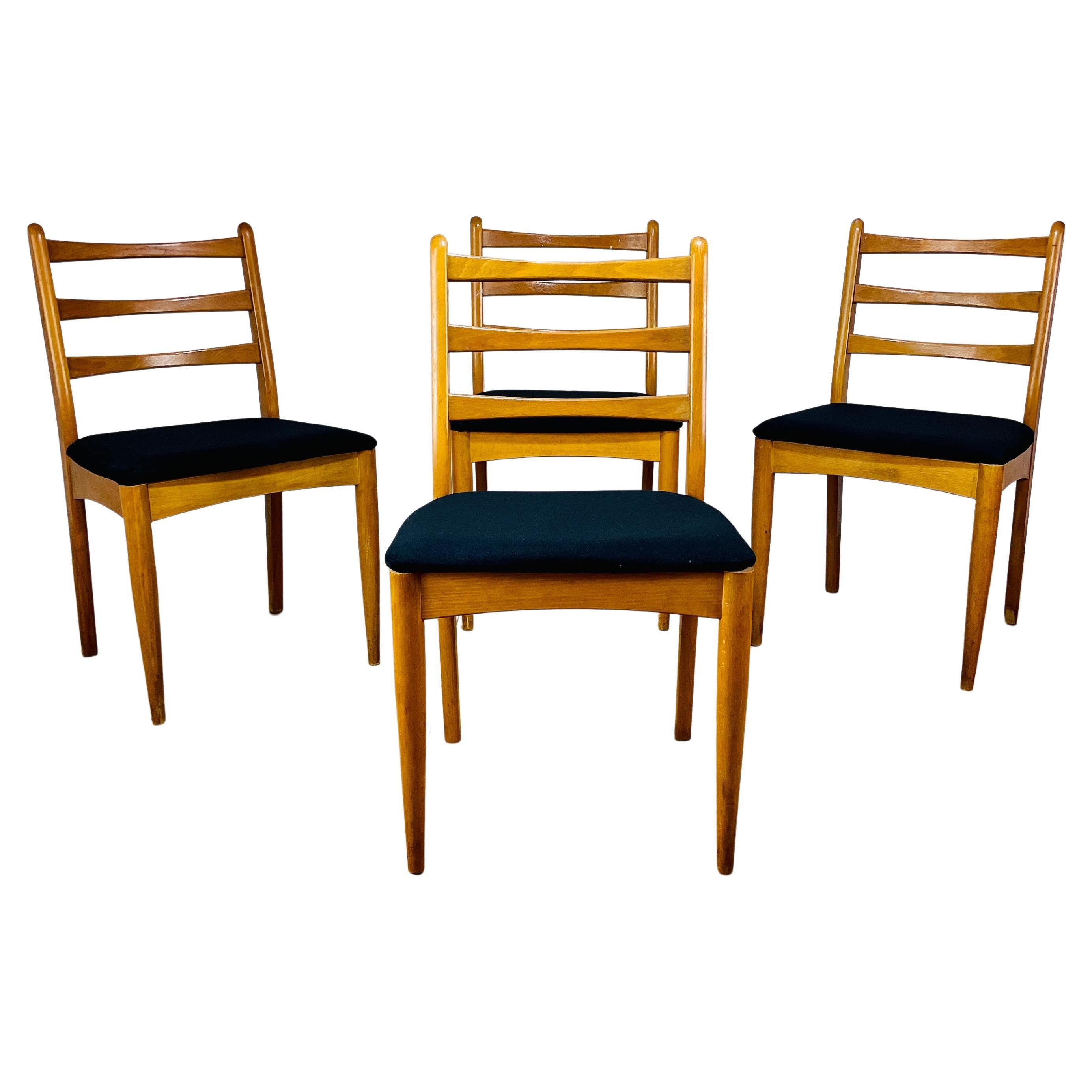 Midcentury Dining Chairs by Drevounia, Set of 4