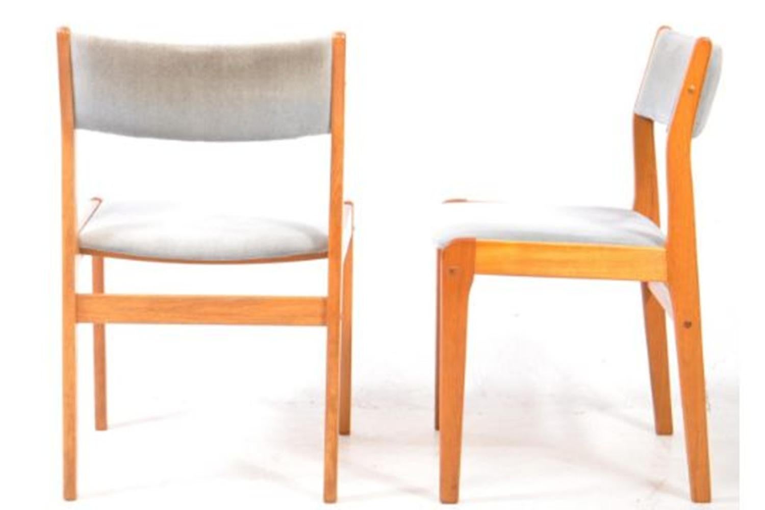 Mid Century Dining Chairs by Farstrup  set of 4 For Sale 11