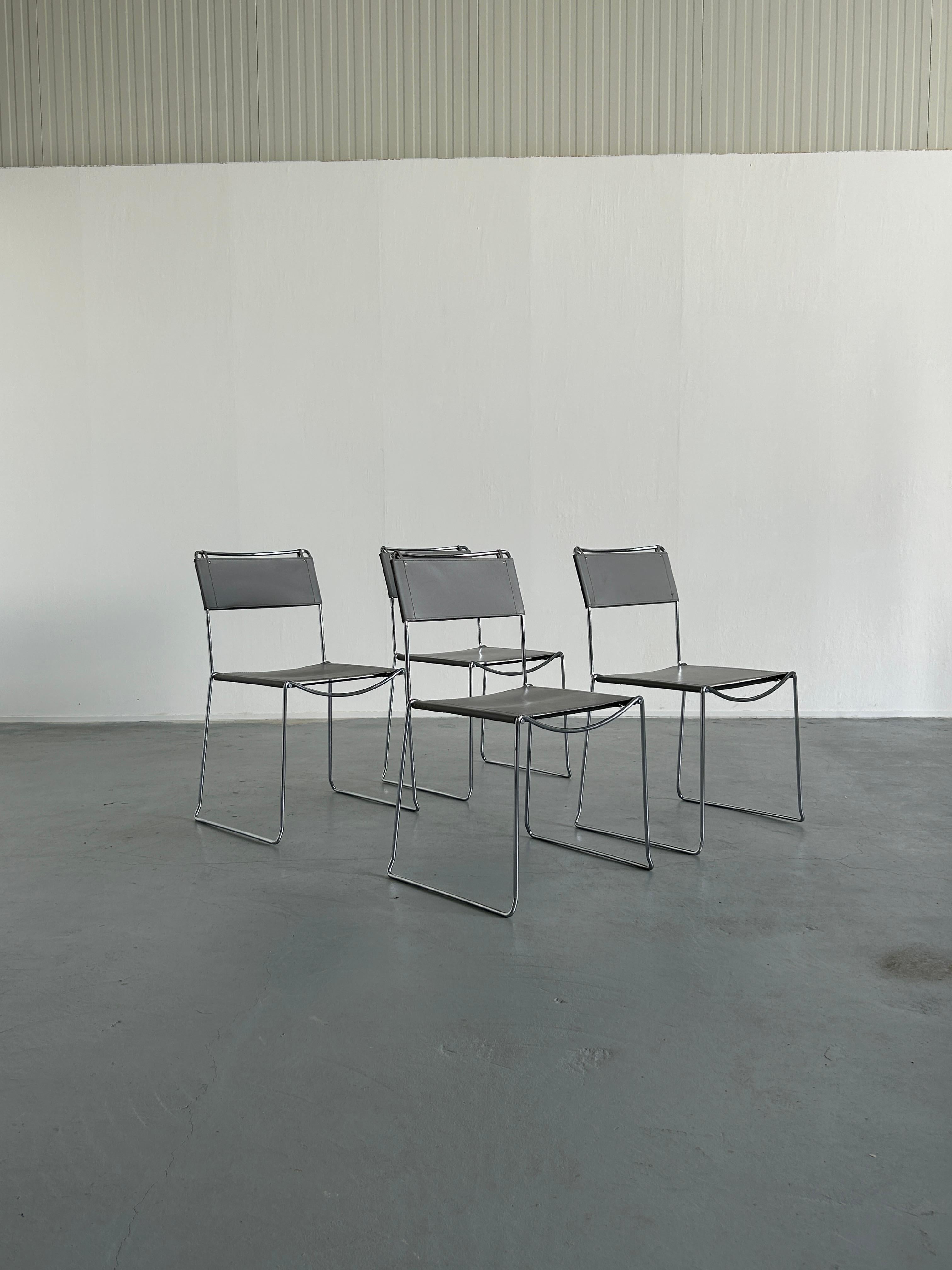 Italian Mid-Century Dining Chairs by Giandomenico Belotti for Alias, 1980s Italy