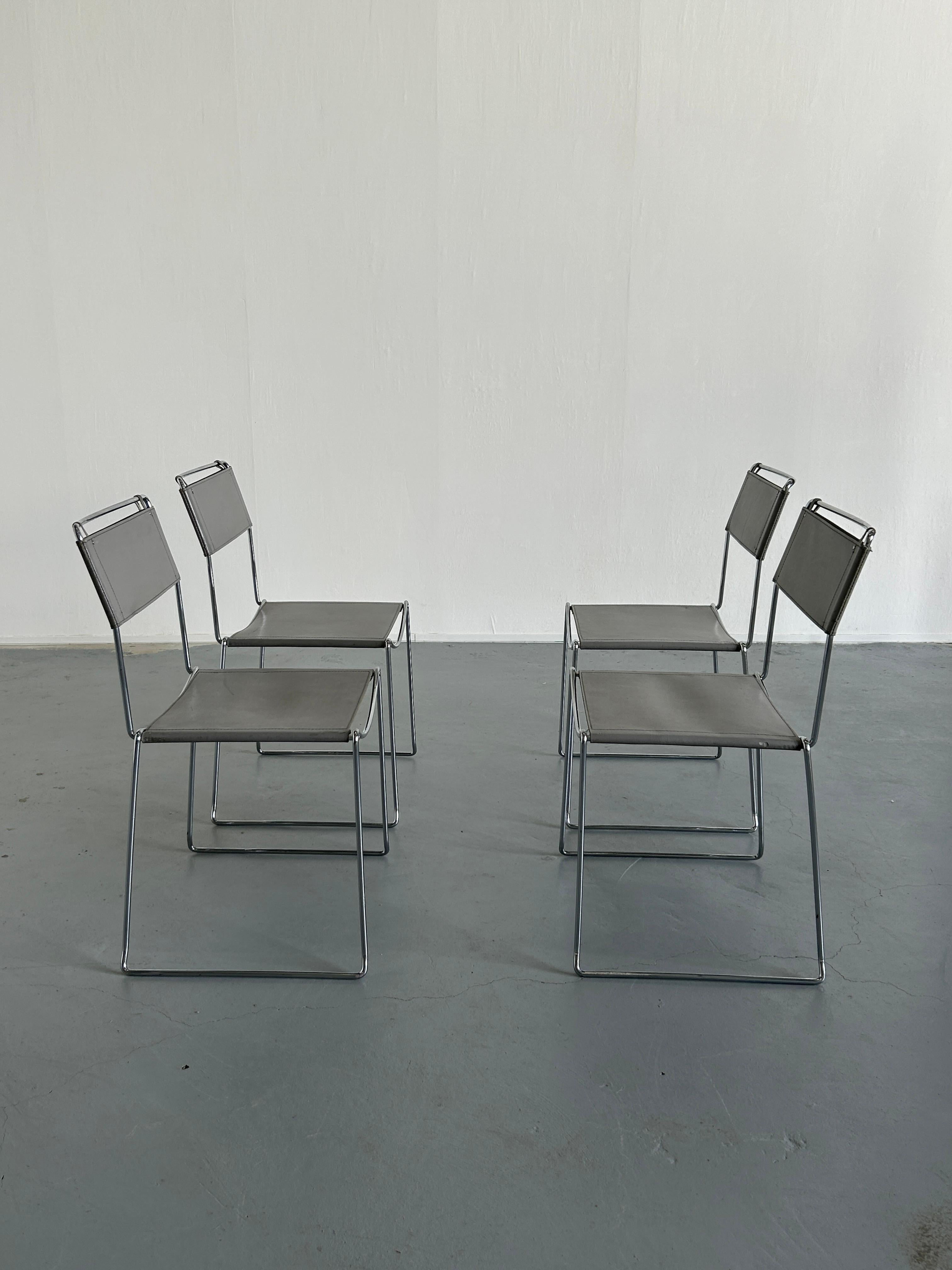 Late 20th Century Mid-Century Dining Chairs by Giandomenico Belotti for Alias, 1980s Italy