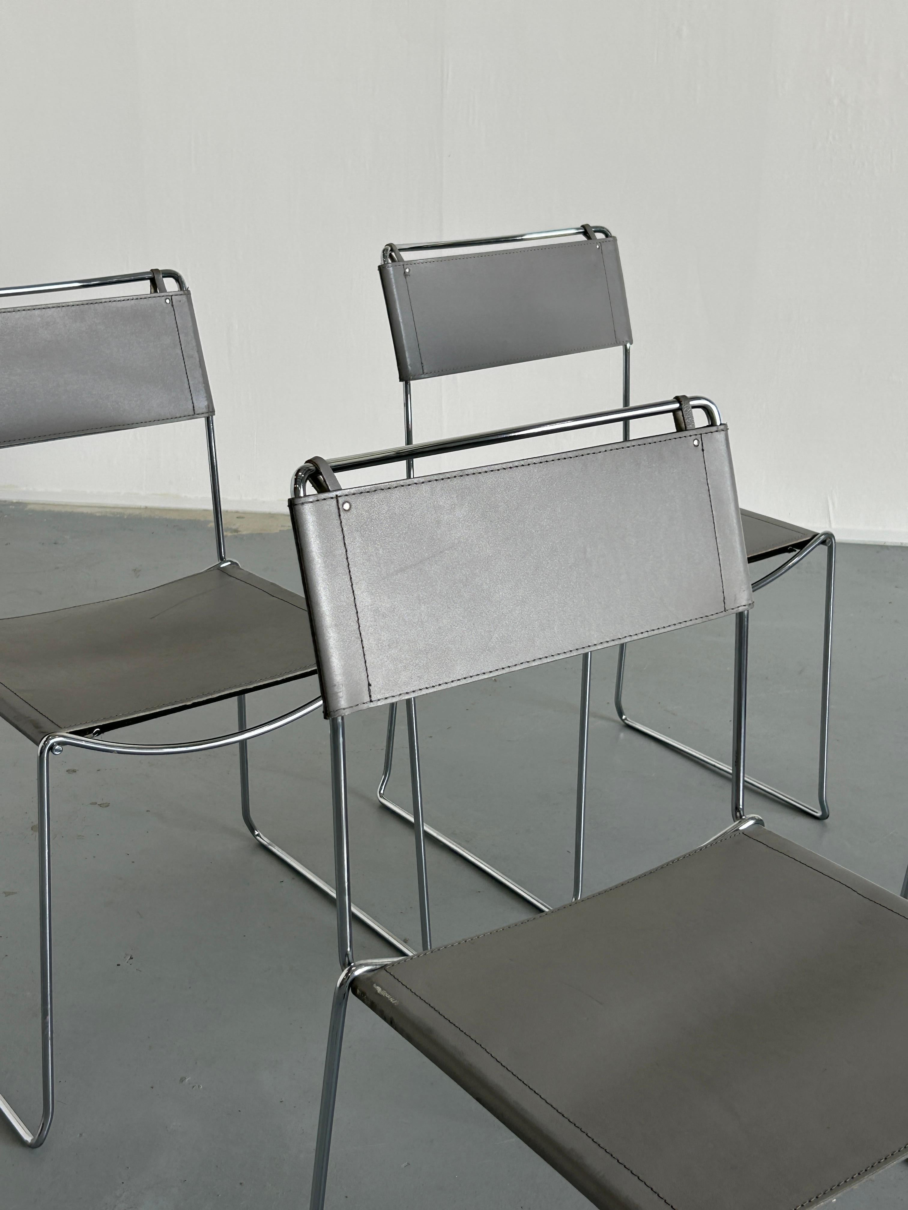 Mid-Century Dining Chairs by Giandomenico Belotti for Alias, 1980s Italy 1