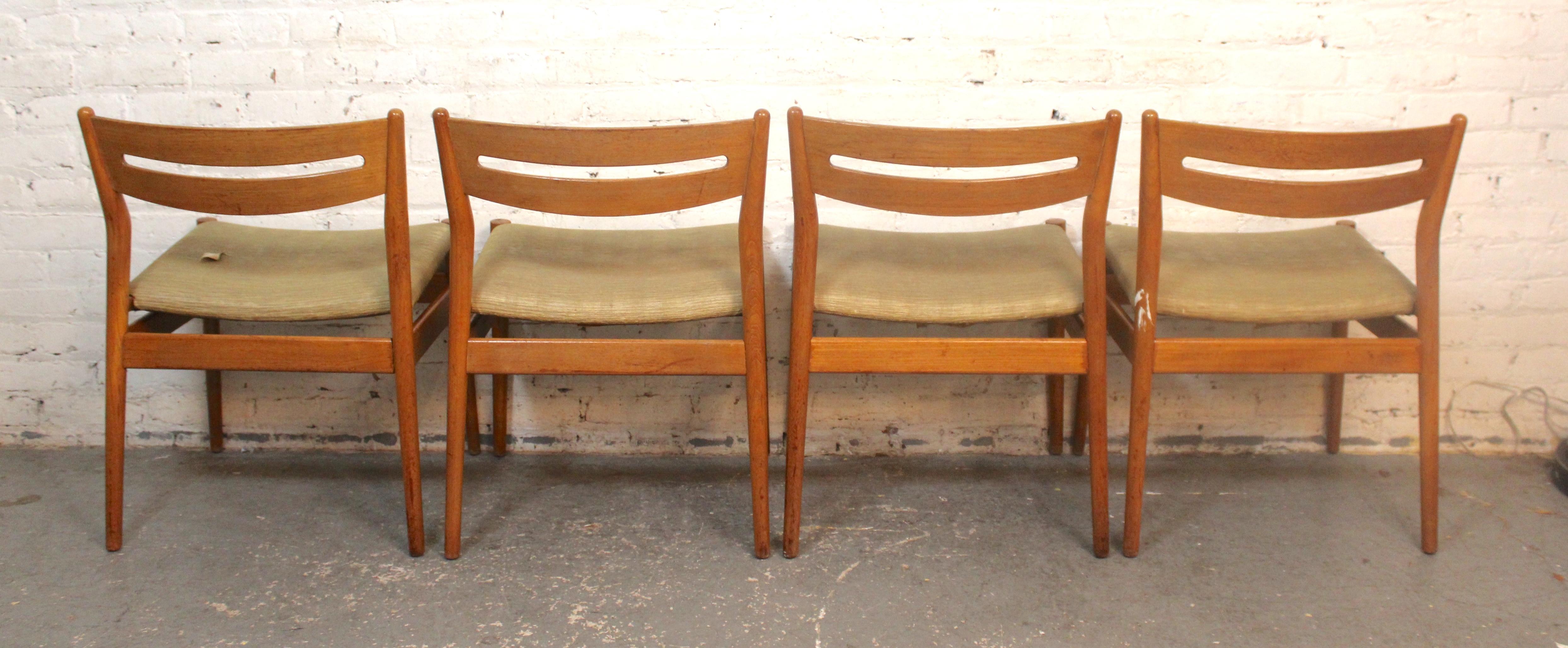 American Mid-Century Dining Chairs by Grete Jalk for Sibast For Sale
