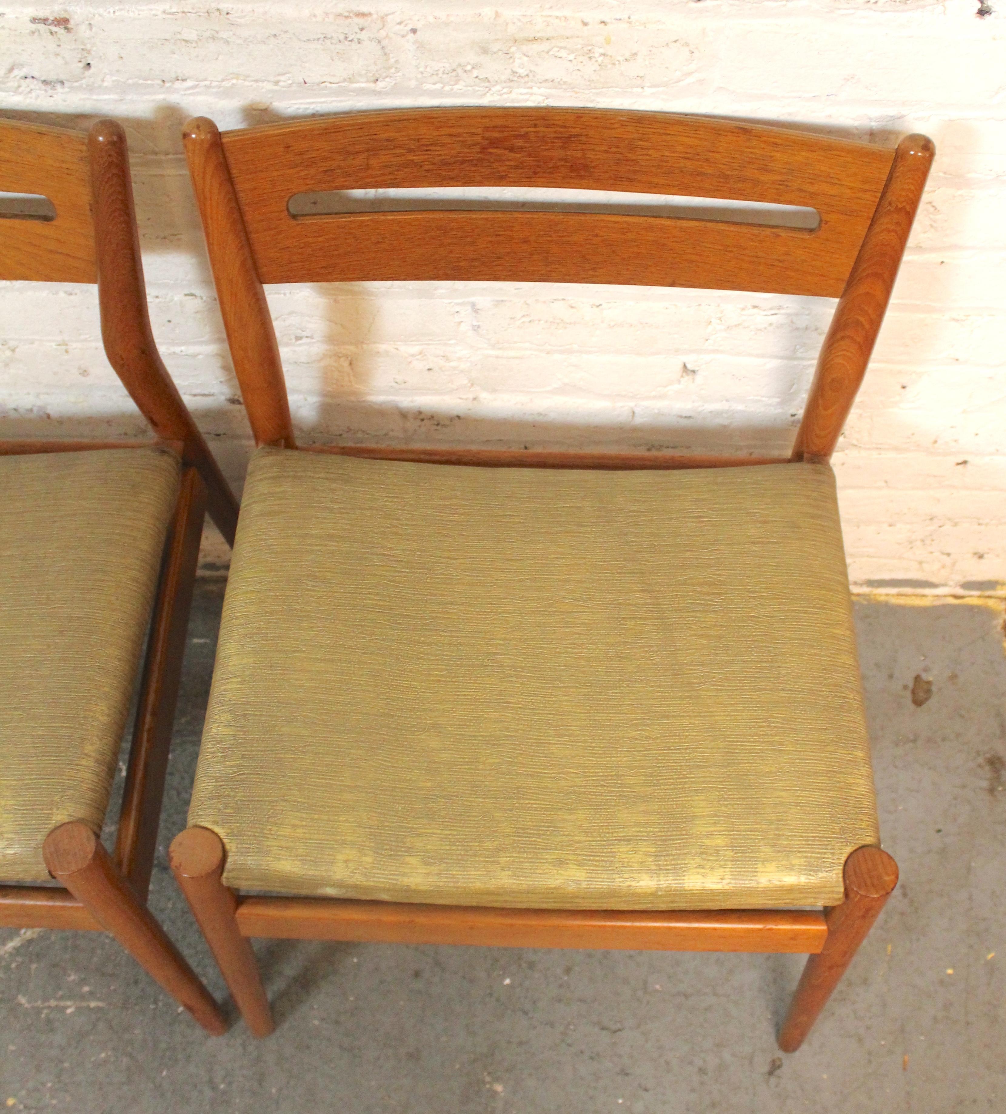 Upholstery Mid-Century Dining Chairs by Grete Jalk for Sibast For Sale