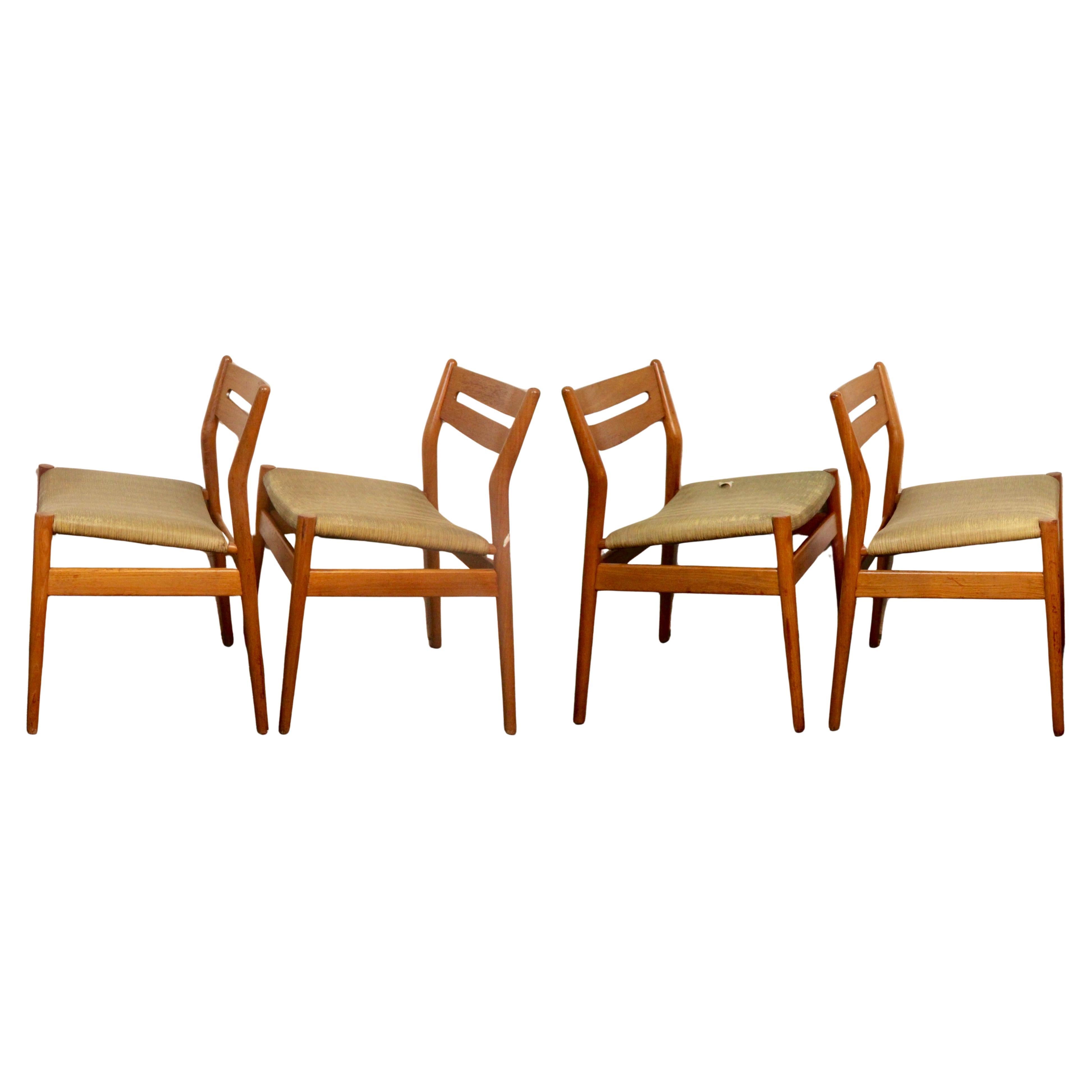 Mid-Century Dining Chairs by Grete Jalk for Sibast For Sale