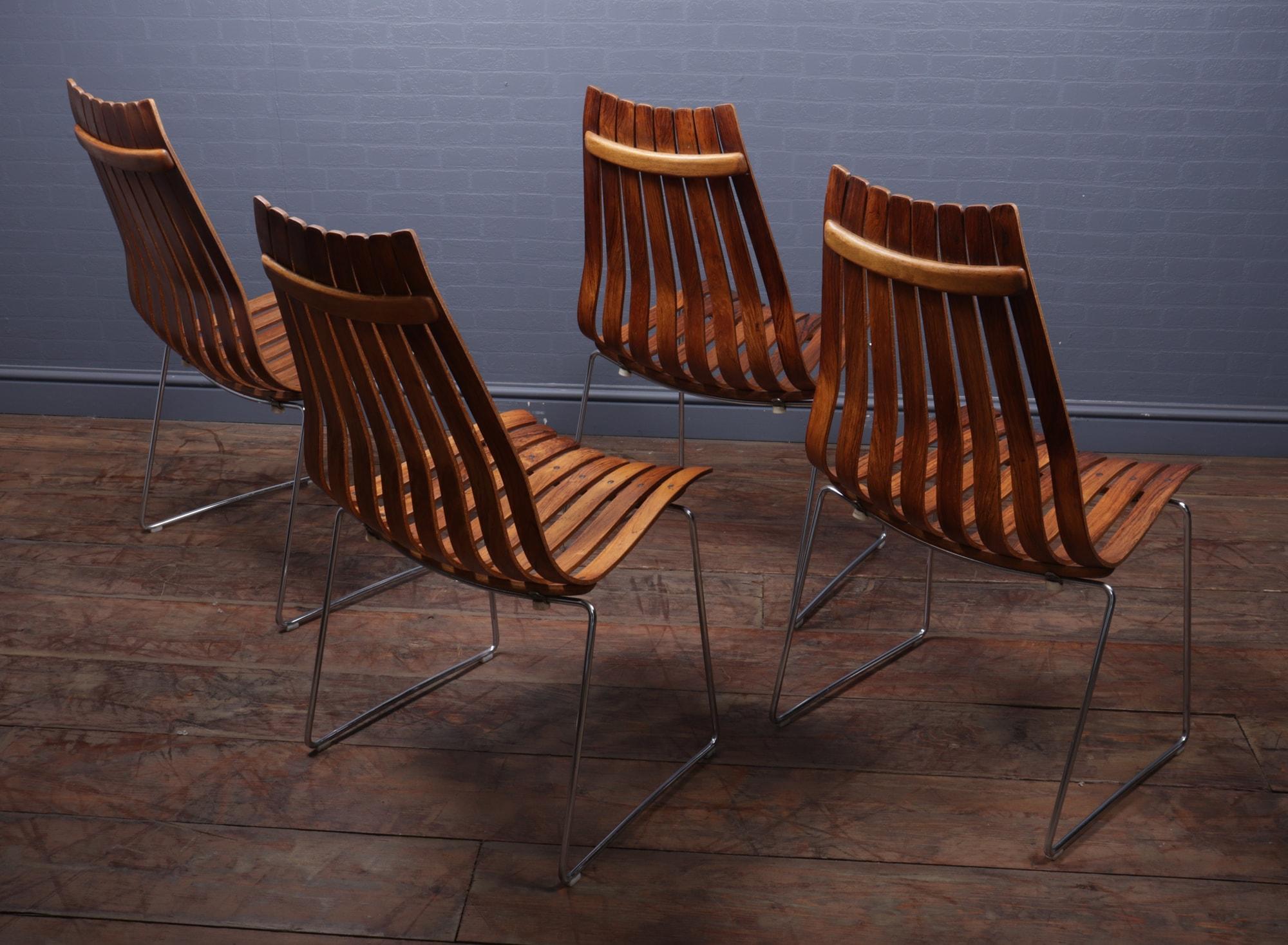 Mid Century Dining Chairs by Hans Brattrud for Hove Mobler, Set of 4 4