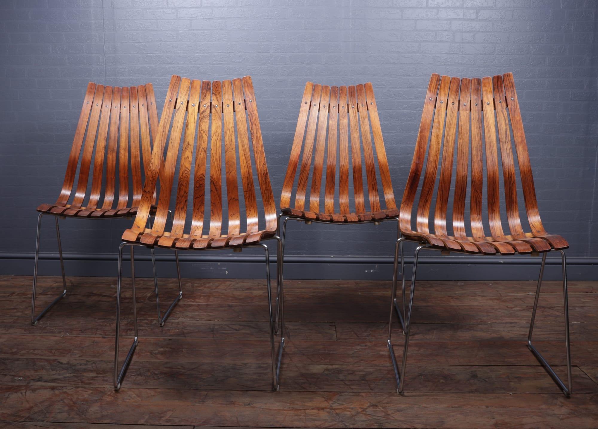 Mid Century Dining Chairs by Hans Brattrud for Hove Mobler, Set of 4 7