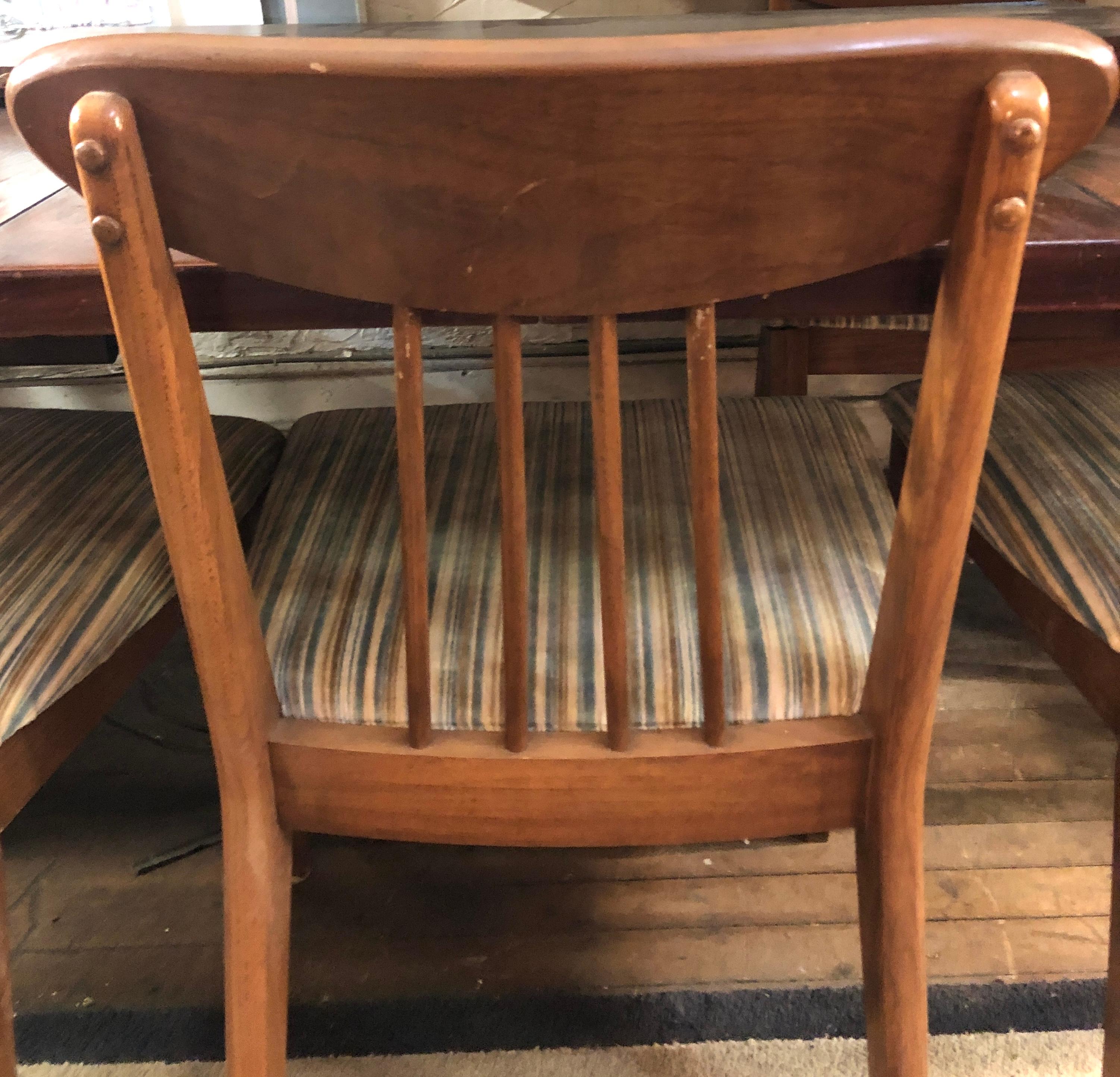Mid-Century Dining Chairs by Heritage-Henredon In Good Condition For Sale In Brooklyn, NY
