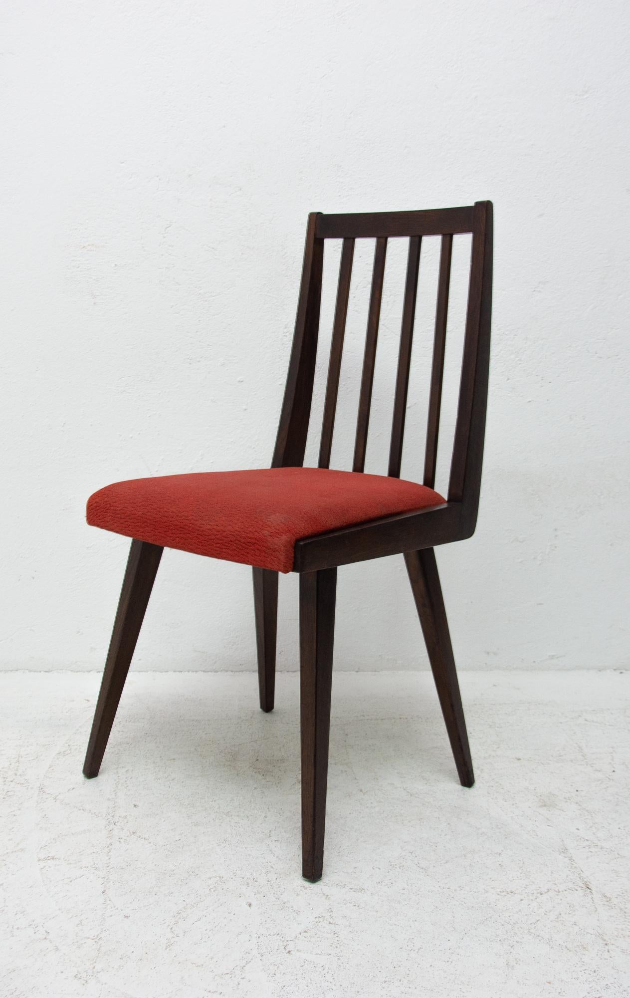 Midcentury Dining Chairs by Jiří Jiroutek for Interiér Praha, 1960s For Sale 4