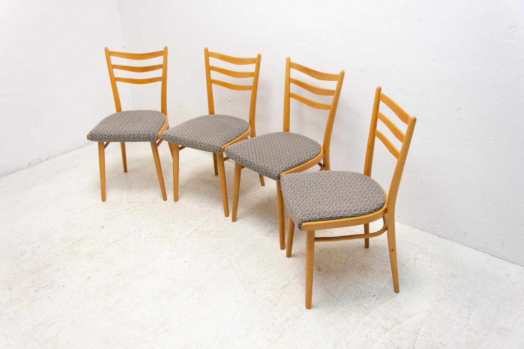  Mid century Esszimmerstühle von Jitona, 1960er Jahre, 4er Set (20. Jahrhundert) im Angebot