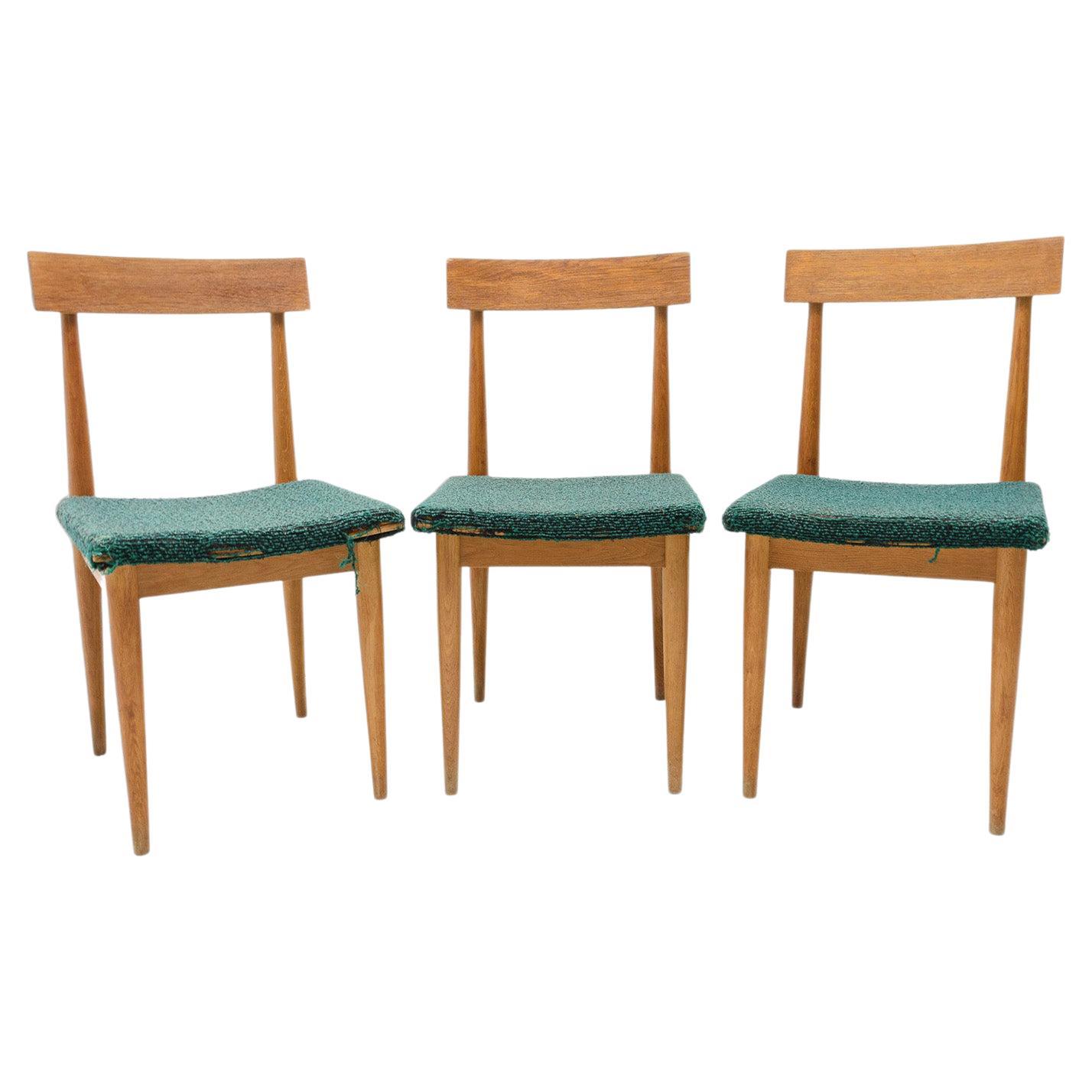 Mid Century Dining Chairs by Jitona, Czechoslovakia, 1970's, Set of 3