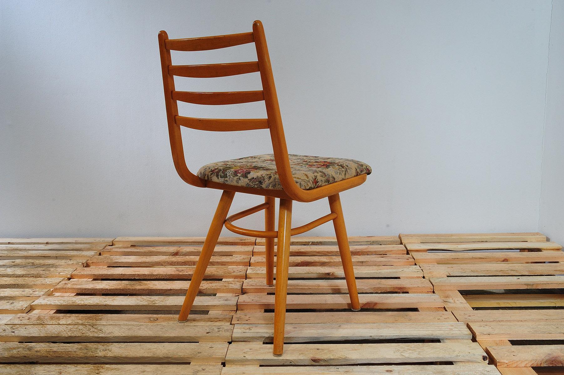  Mid century dining chairs by Jitona, Czechoslovakia, 1970´s, set of 4 9