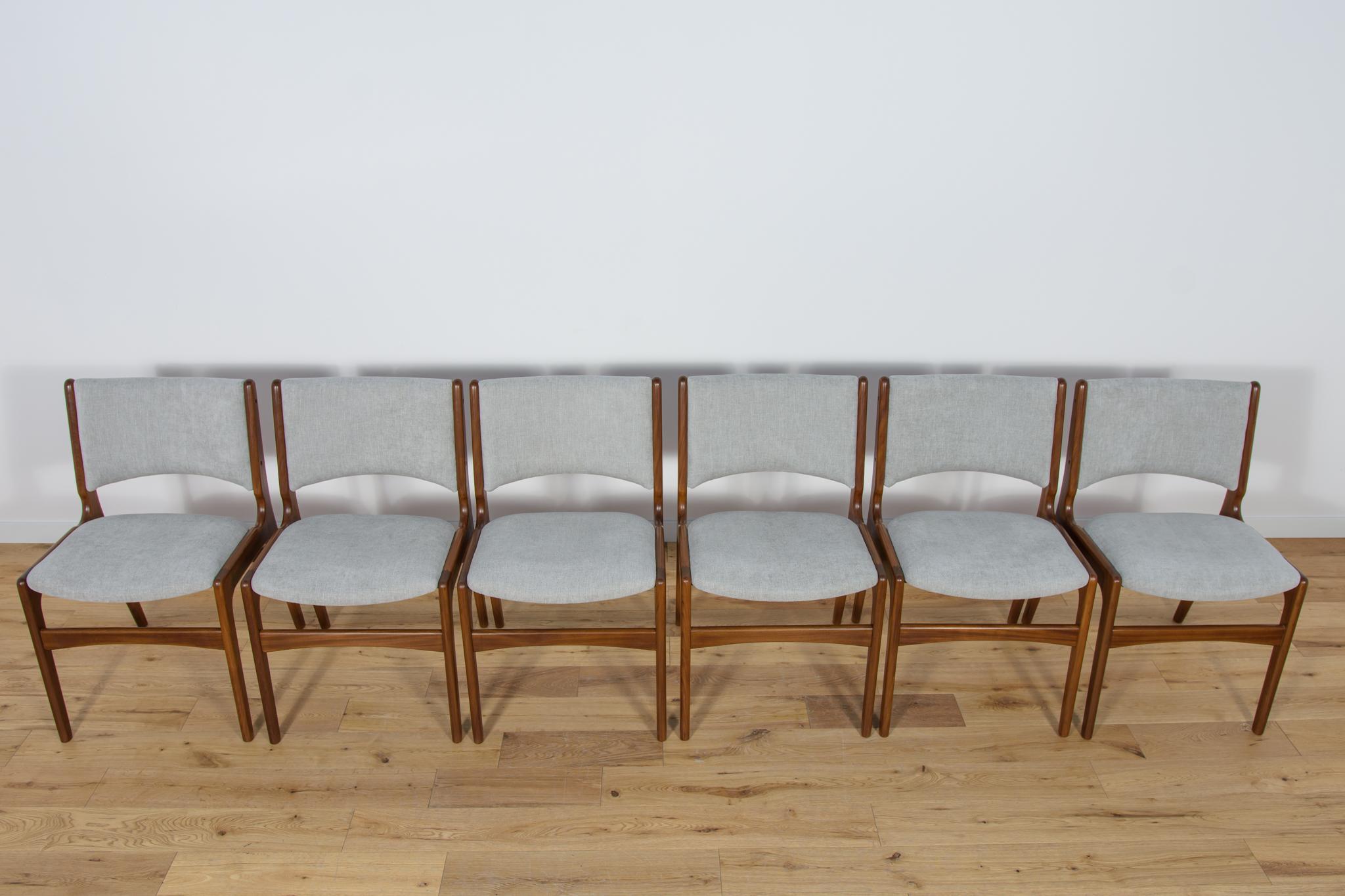 Mid-Century Modern Mid Century Dining Chairs by Johannes Andersen, 1960s, Set of 6 For Sale