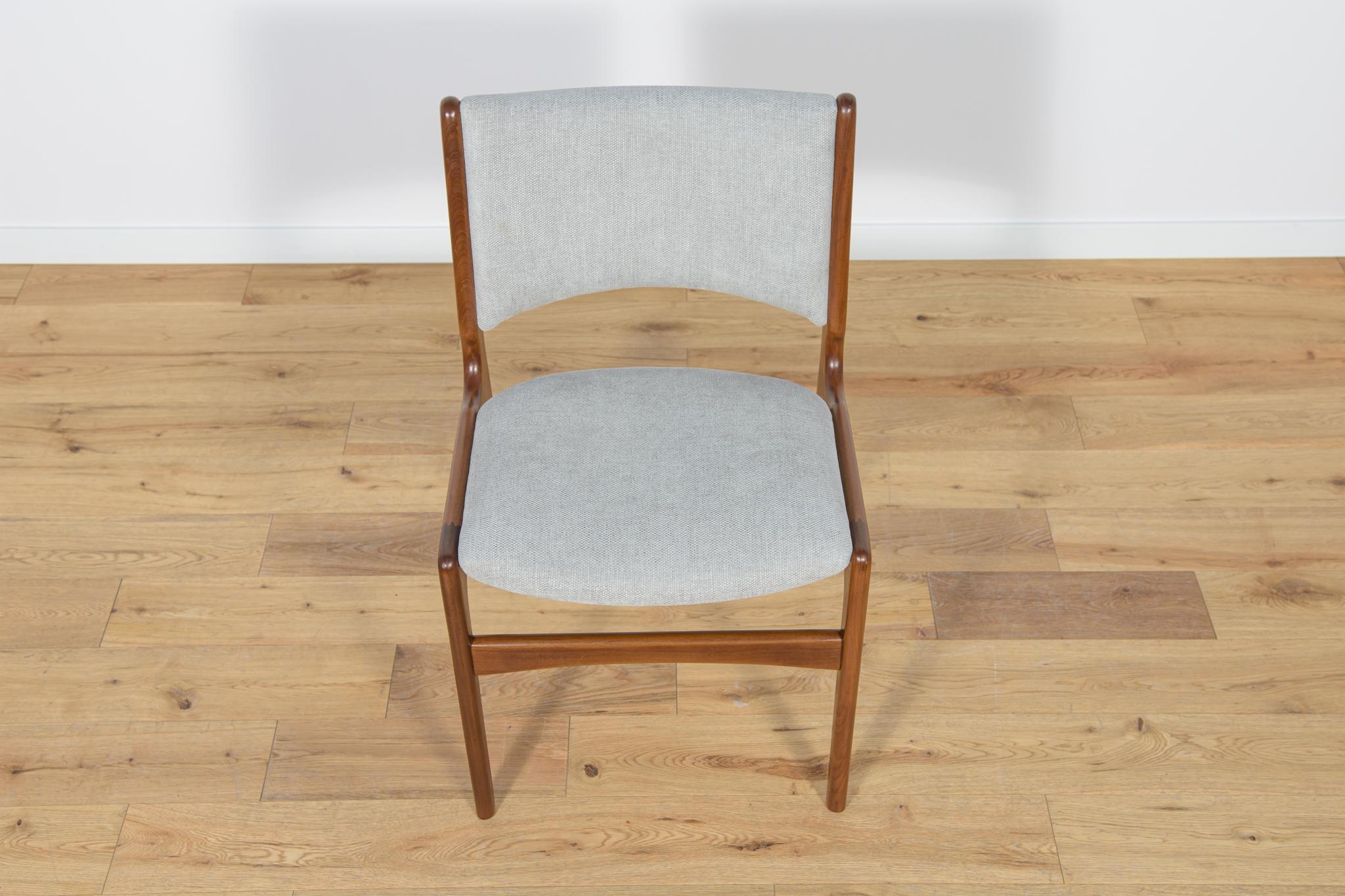 Fabric Mid Century Dining Chairs by Johannes Andersen, 1960s, Set of 6 For Sale