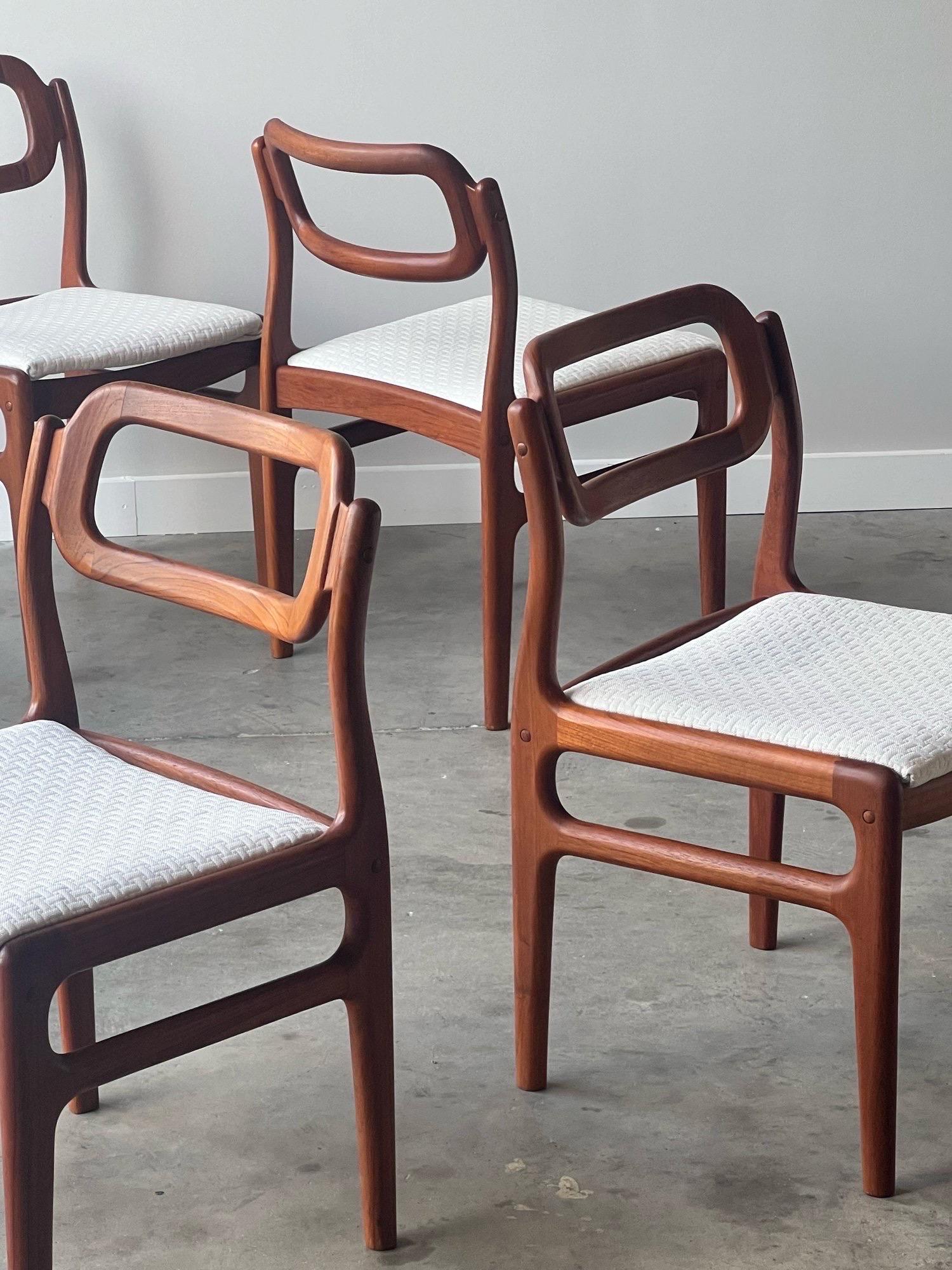 Scandinavian Mid-Century Dining Chairs by Johannes Andersen for Uldum Møbelfabrik