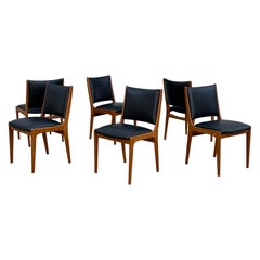 Chaises de salle à manger du milieu du siècle par Johannes Andersen - Ensemble de six