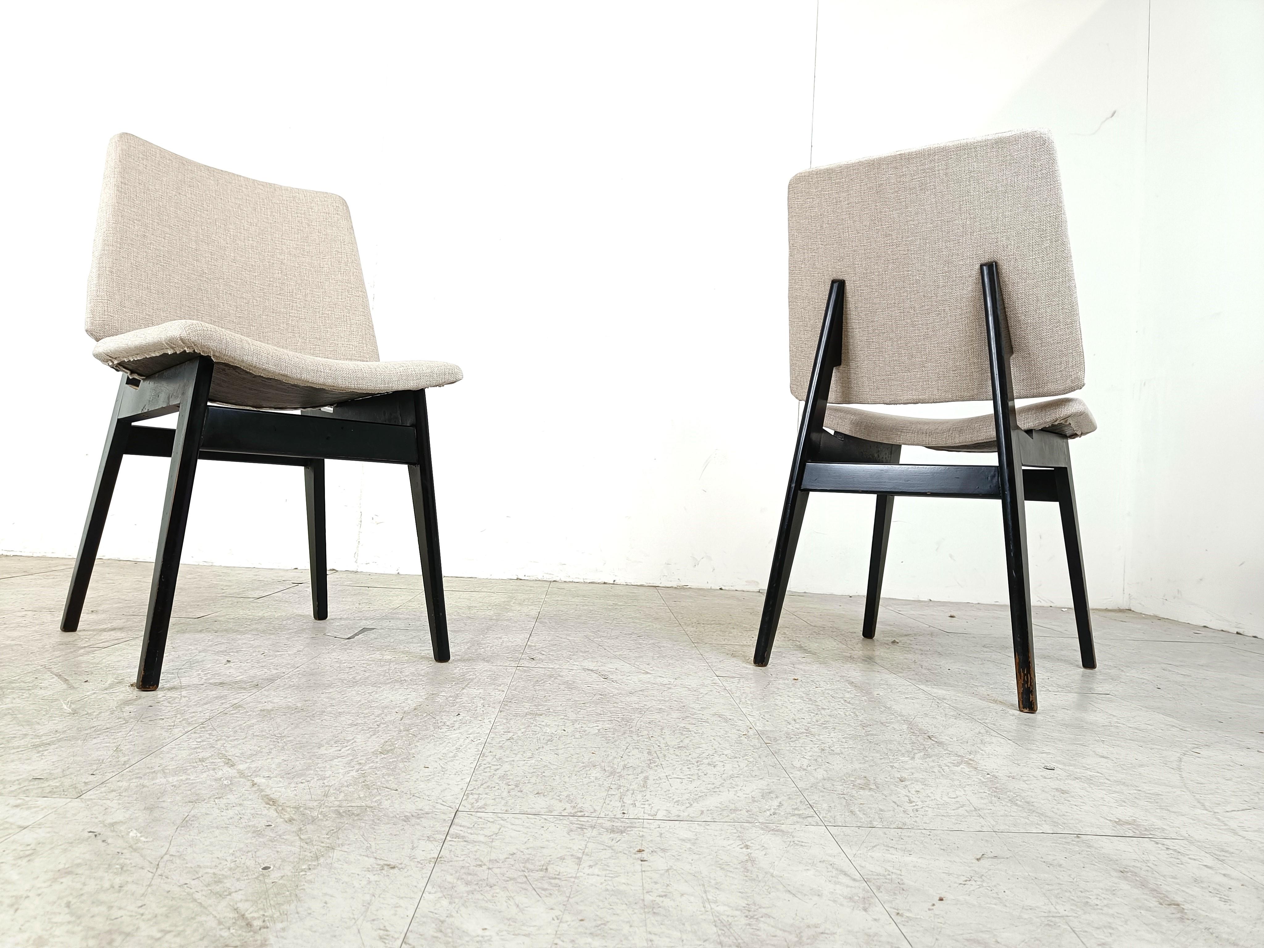 Mid century dining chairs by Jos De Mey, 1950s For Sale 3