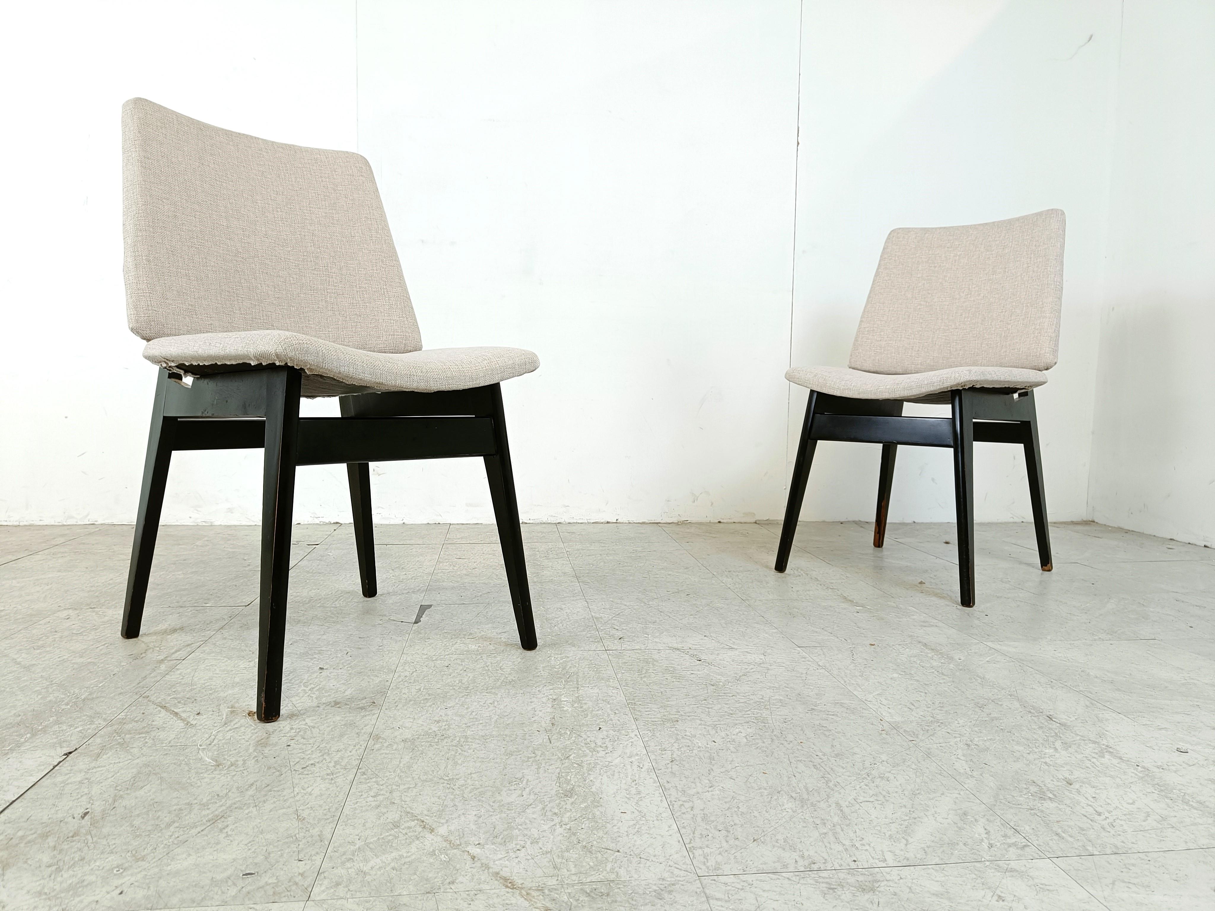 Mid century dining chairs by Jos De Mey, 1950s For Sale 1