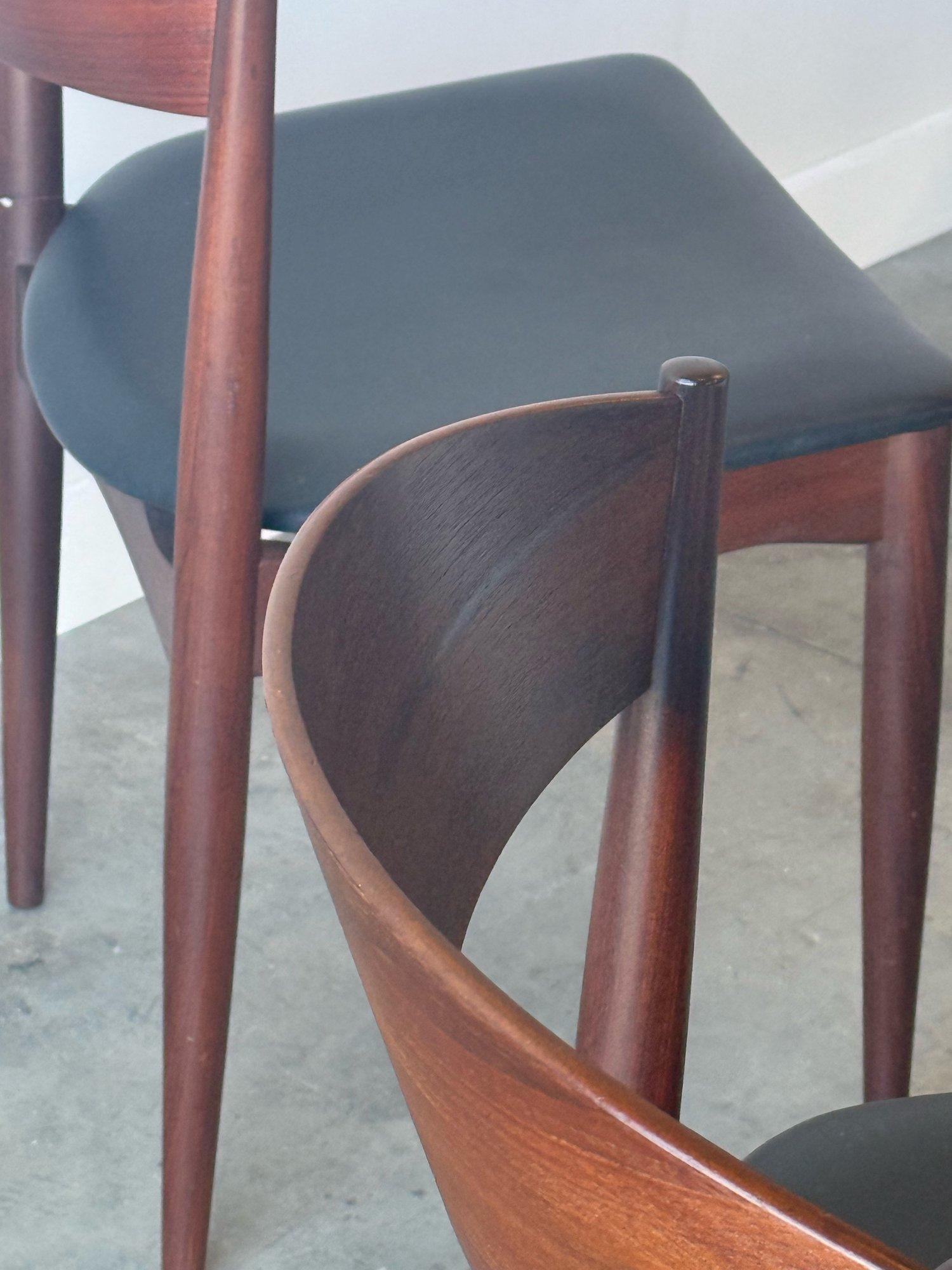 Mid-Century Dining Chairs by Jydsk Møbelindustri Skanderborg For Sale 3