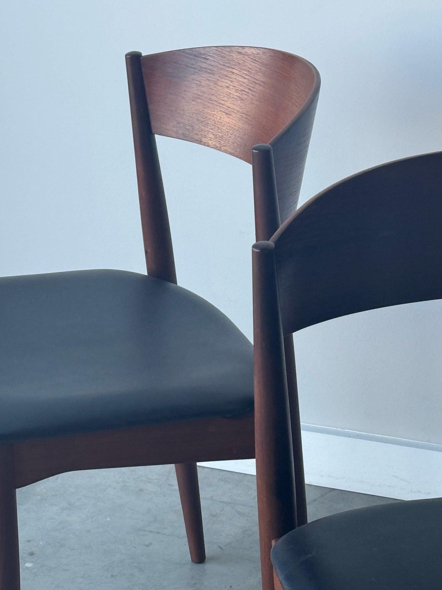 Mid-20th Century Mid-Century Dining Chairs by Jydsk Møbelindustri Skanderborg For Sale