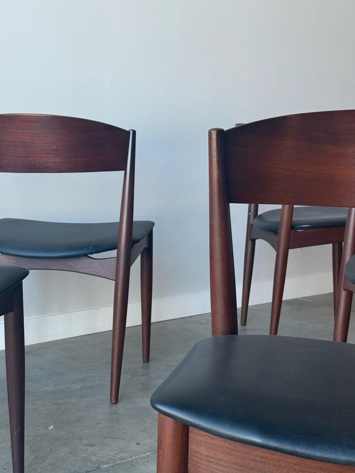 Mid-Century Dining Chairs by Jydsk Møbelindustri Skanderborg For Sale 2