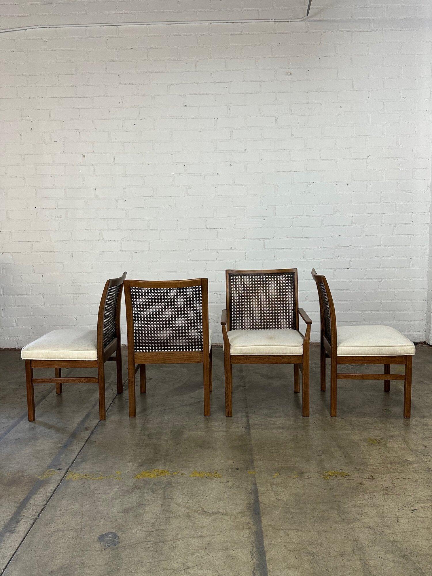 Mid century dining chairs by Lane -set of four In Good Condition In Los Angeles, CA
