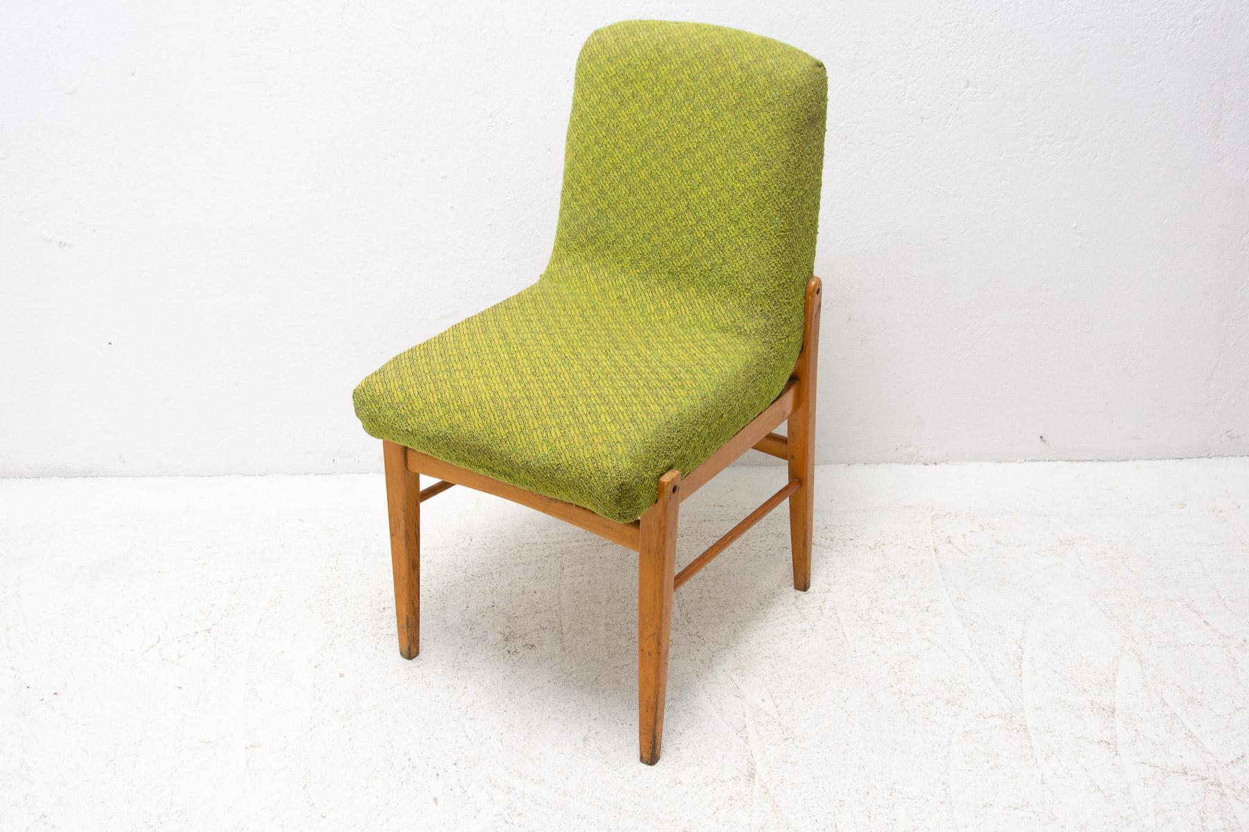 Mid Century Dining Chairs by Miroslav Navrátil, 1960s, Set of 4 For Sale 3
