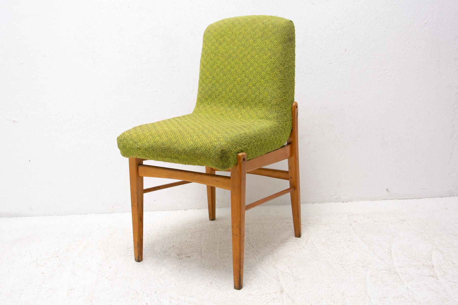 Mid Century Dining Chairs by Miroslav Navrátil, 1960s, Set of 4 For Sale 2
