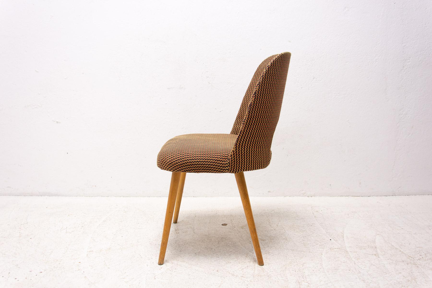  Mid century dining chairs by Radomír Hofman, 1960´s, set of 2 For Sale 8