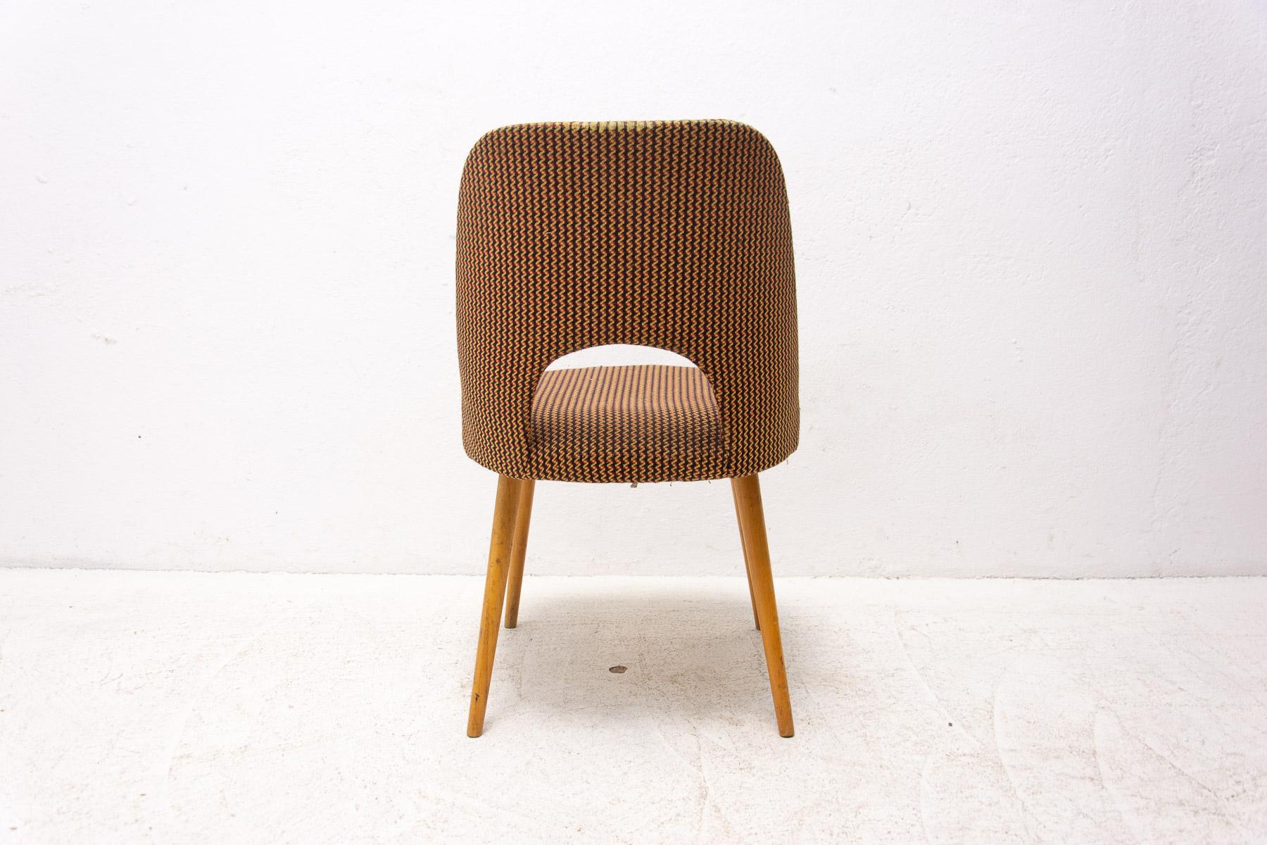  Mid century dining chairs by Radomír Hofman, 1960´s, set of 2 For Sale 9
