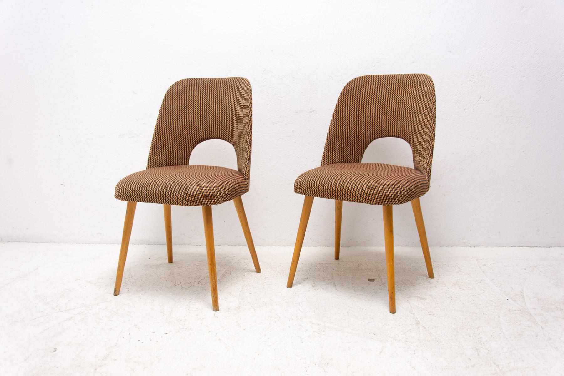  Mid century dining chairs by Radomír Hofman, 1960´s, set of 2 For Sale 1