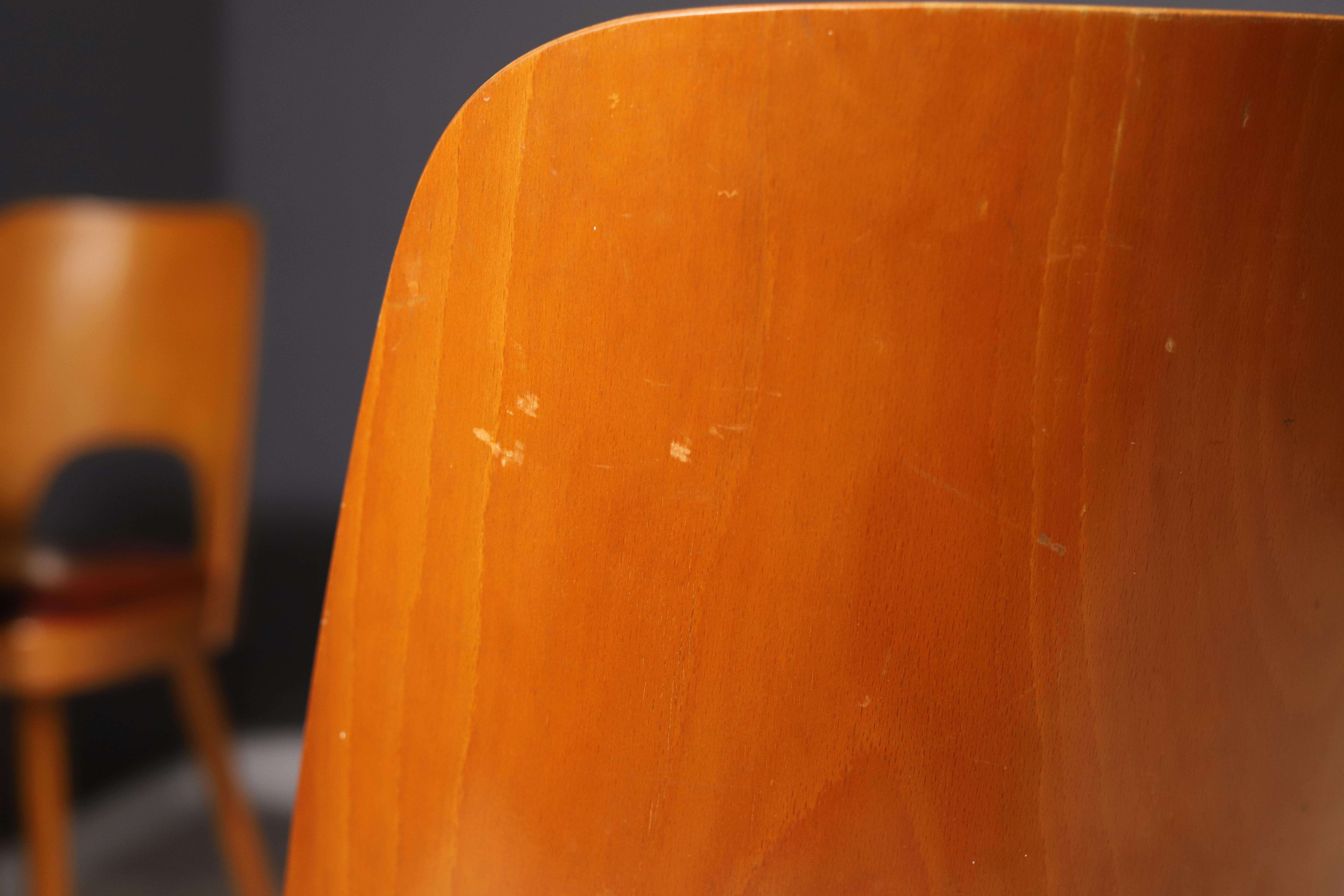 Mid Century dining chairs by Radomír Hofman, 1960´s, set of 4 For Sale 3