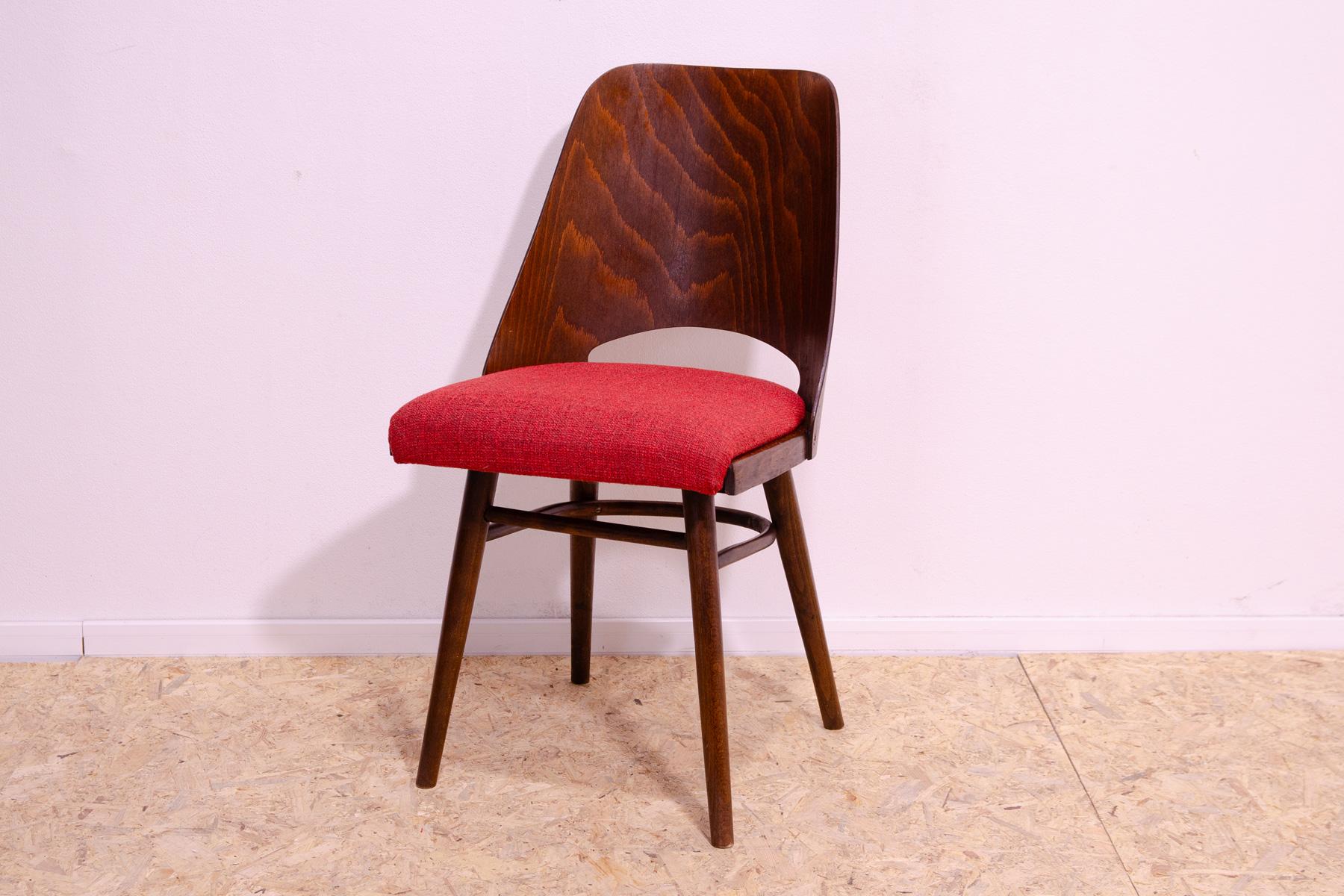 Mid Century dining chairs by Radomír Hofman, 1960´s, set of 4 For Sale 7